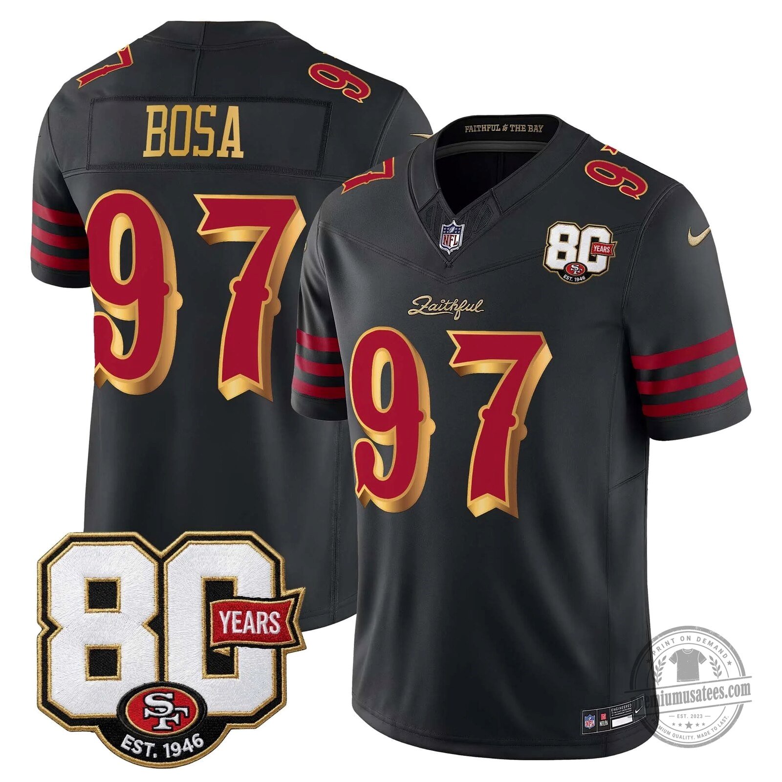 San Francisco 49ers 80th Anniversary Evans Number 5 Football Jersey 69 San Francisco 49ers 80th Anniversary Evans Number 5 Football Jersey