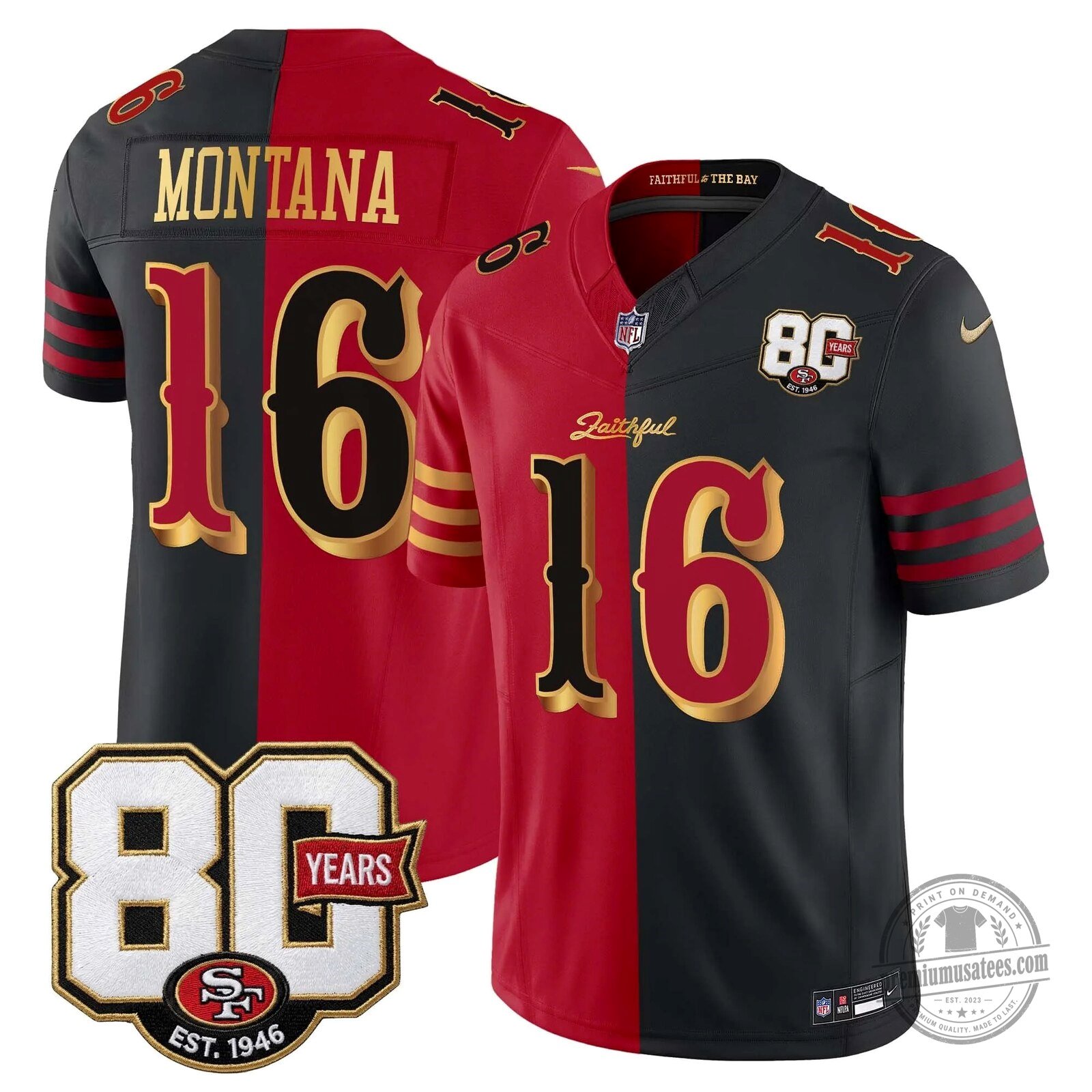San Francisco 49ers 80th Anniversary Evans Number 5 Football Jersey 79 San Francisco 49ers 80th Anniversary Evans Number 5 Football Jersey