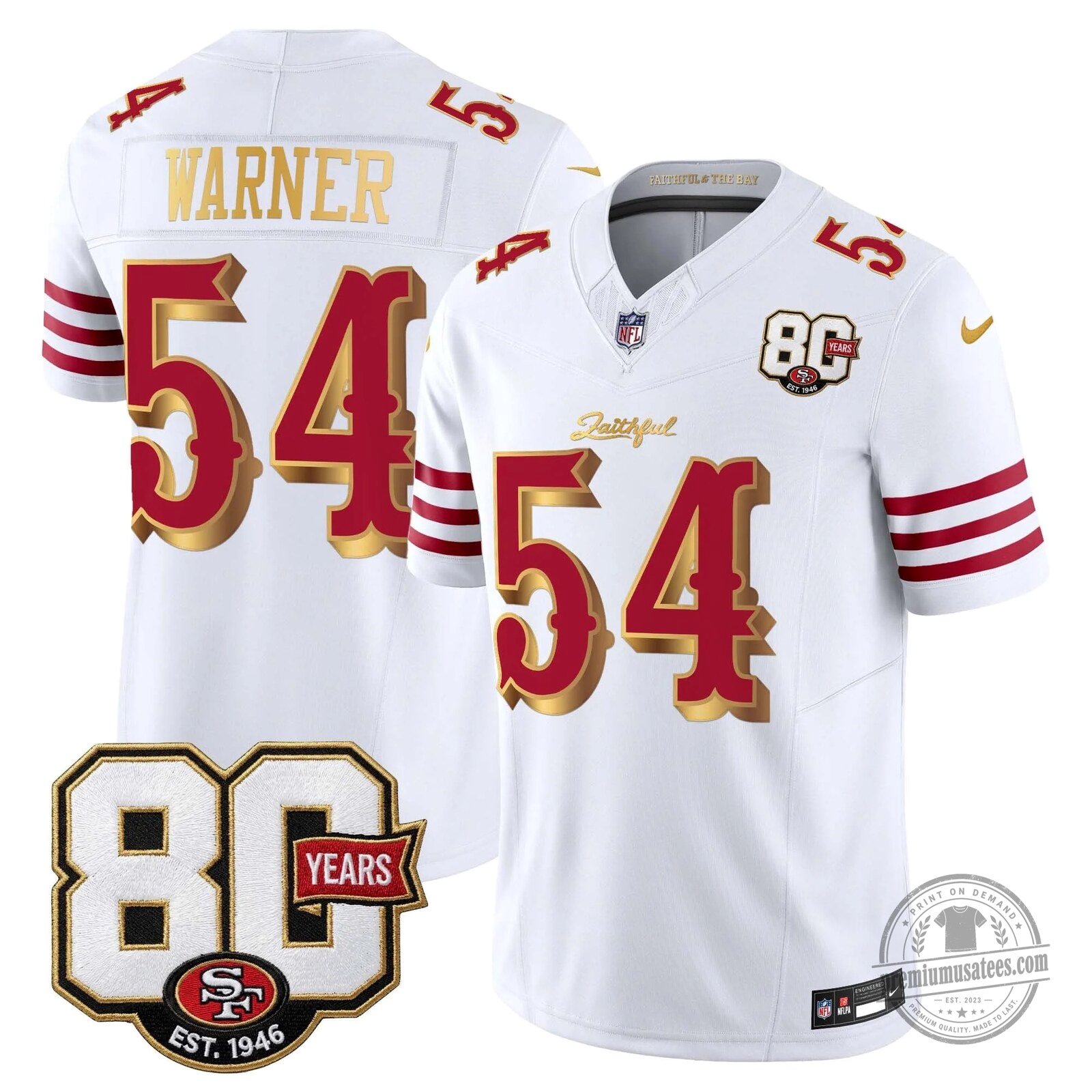 San Francisco 49ers 80th Anniversary Evans Number 5 Football Jersey 86 San Francisco 49ers 80th Anniversary Evans Number 5 Football Jersey