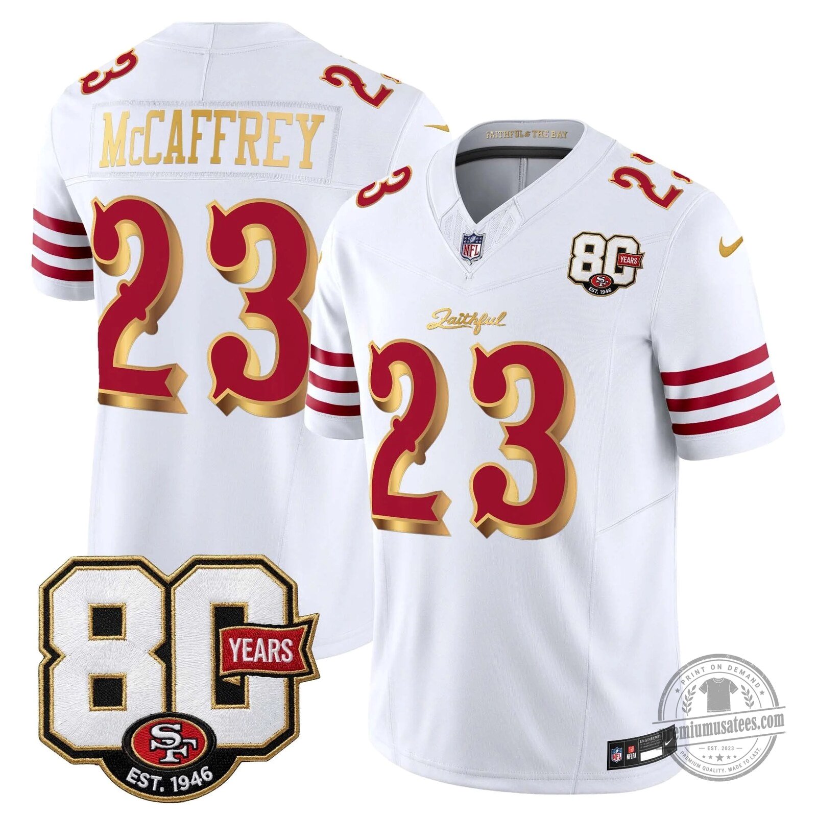 San Francisco 49ers 80th Anniversary Evans Number 5 Football Jersey 87 San Francisco 49ers 80th Anniversary Evans Number 5 Football Jersey