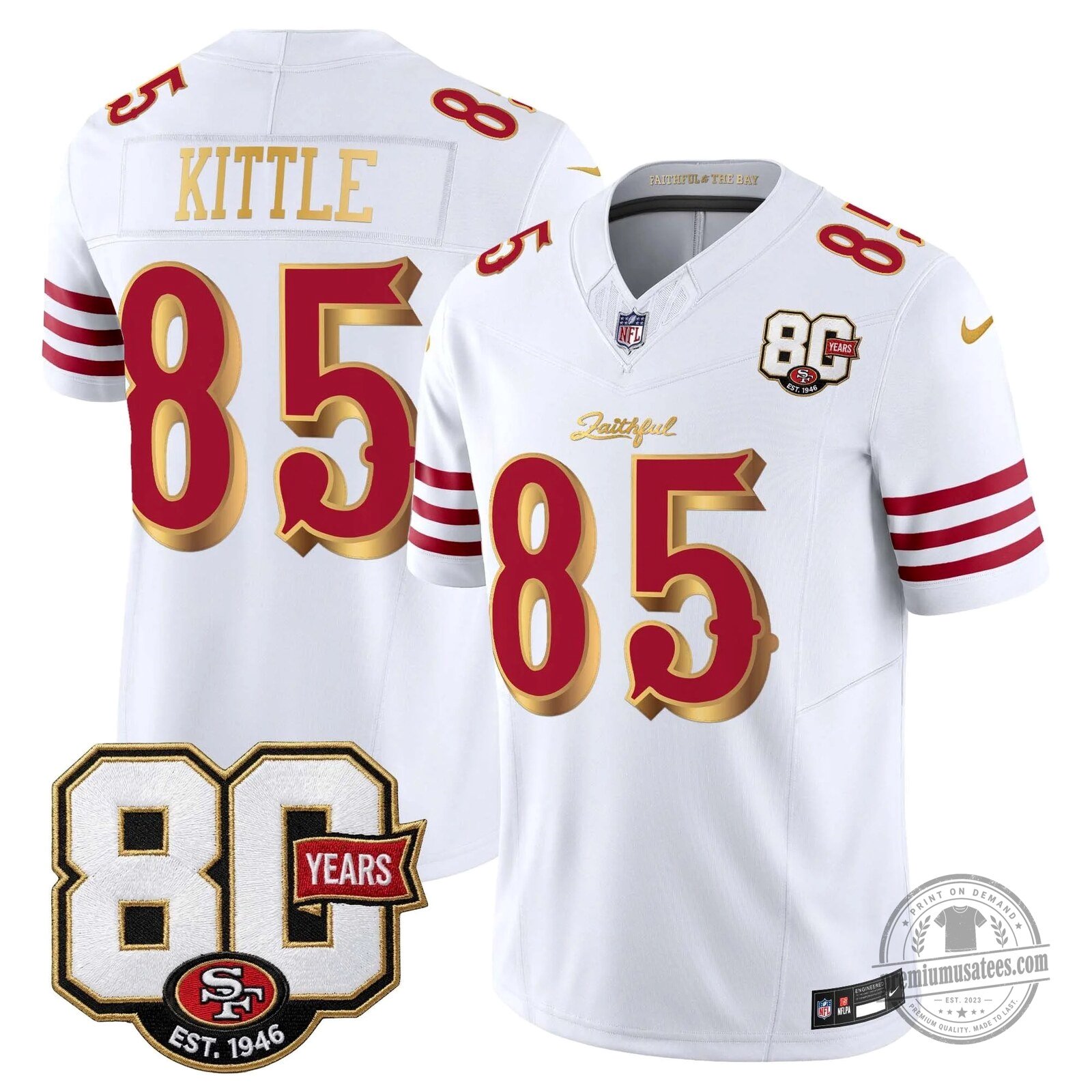 San Francisco 49ers 80th Anniversary Evans Number 5 Football Jersey 90 San Francisco 49ers 80th Anniversary Evans Number 5 Football Jersey