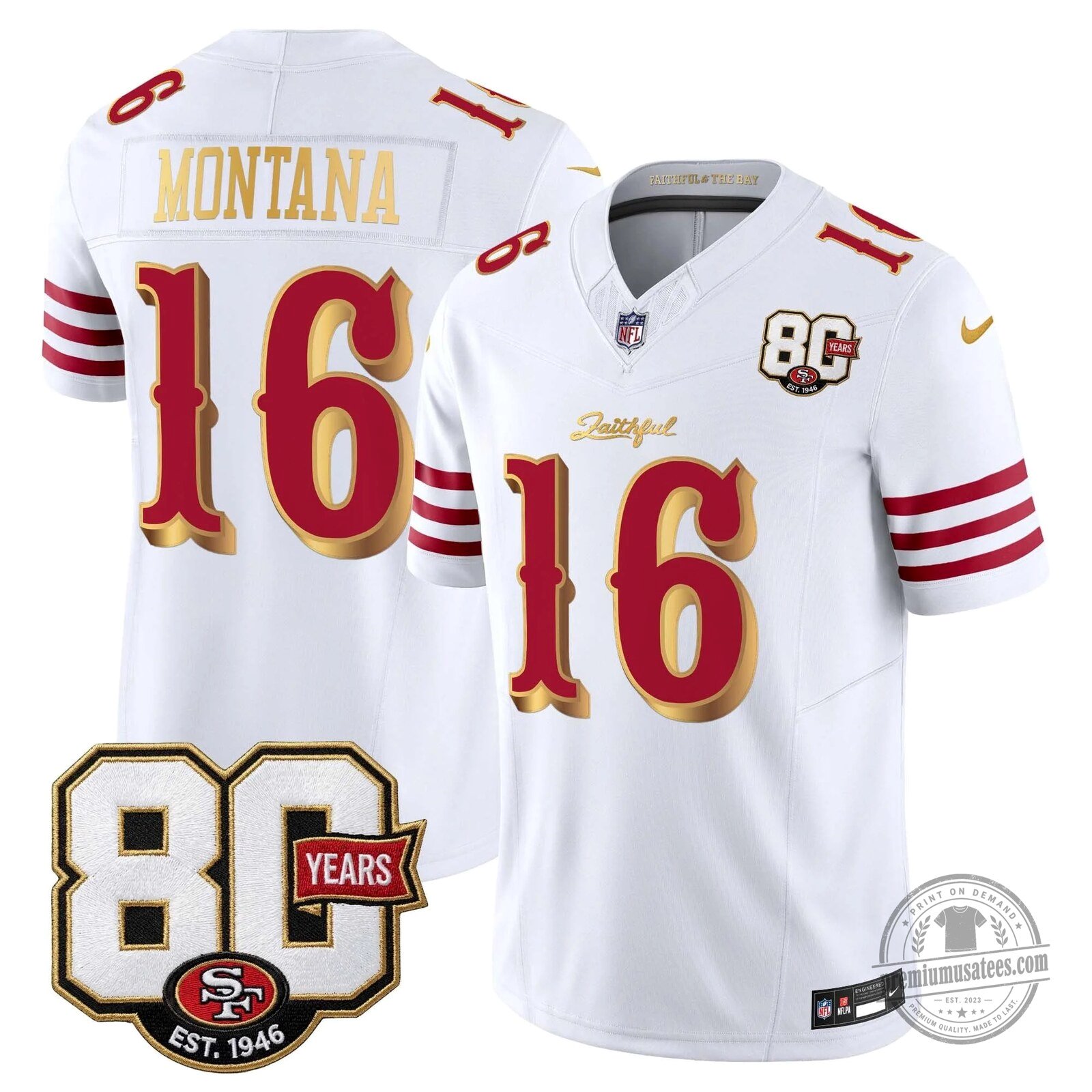San Francisco 49ers 80th Anniversary Evans Number 5 Football Jersey 91 San Francisco 49ers 80th Anniversary Evans Number 5 Football Jersey