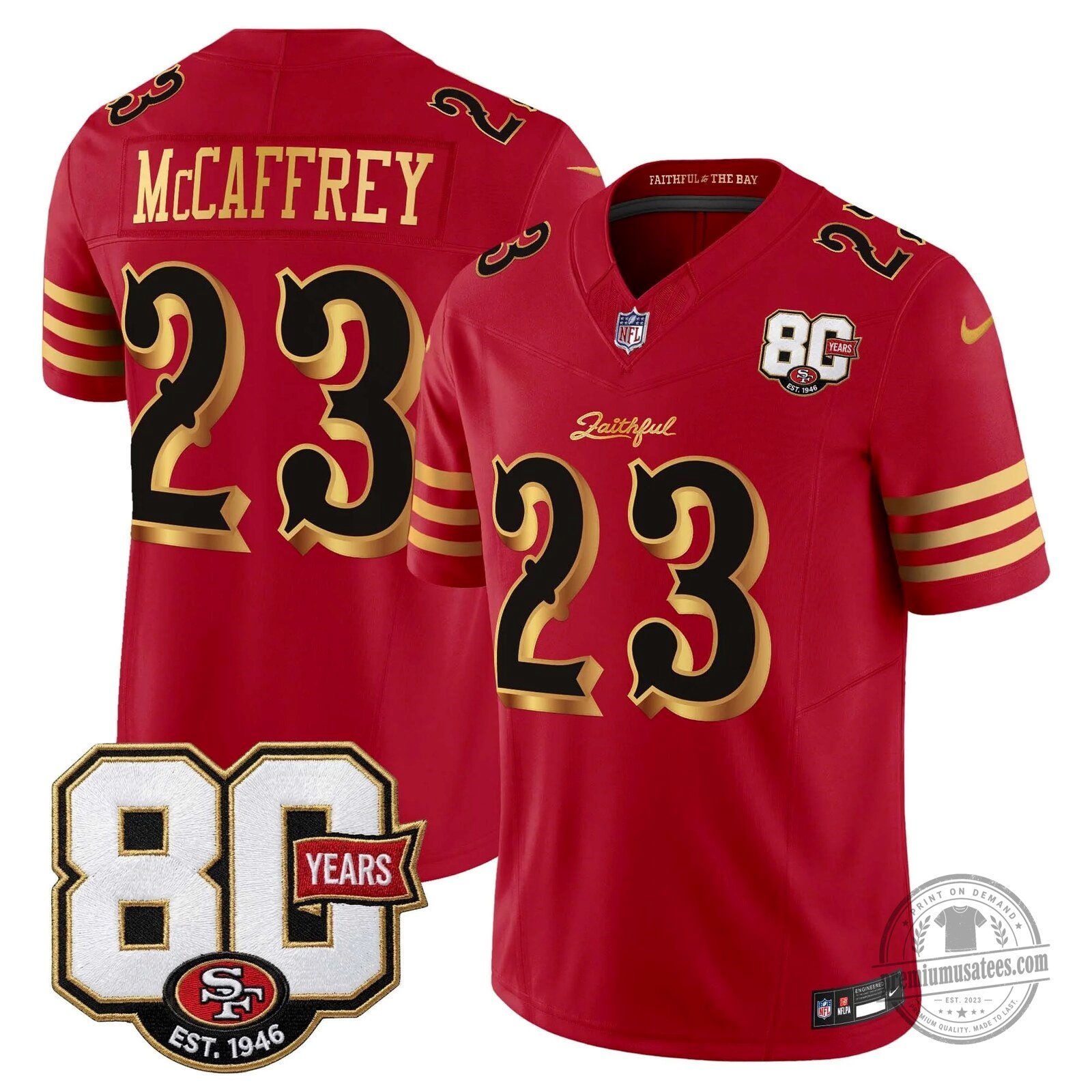 San Francisco 49ers 80th Anniversary Evans Number 5 Football Jersey 99 San Francisco 49ers 80th Anniversary Evans Number 5 Football Jersey