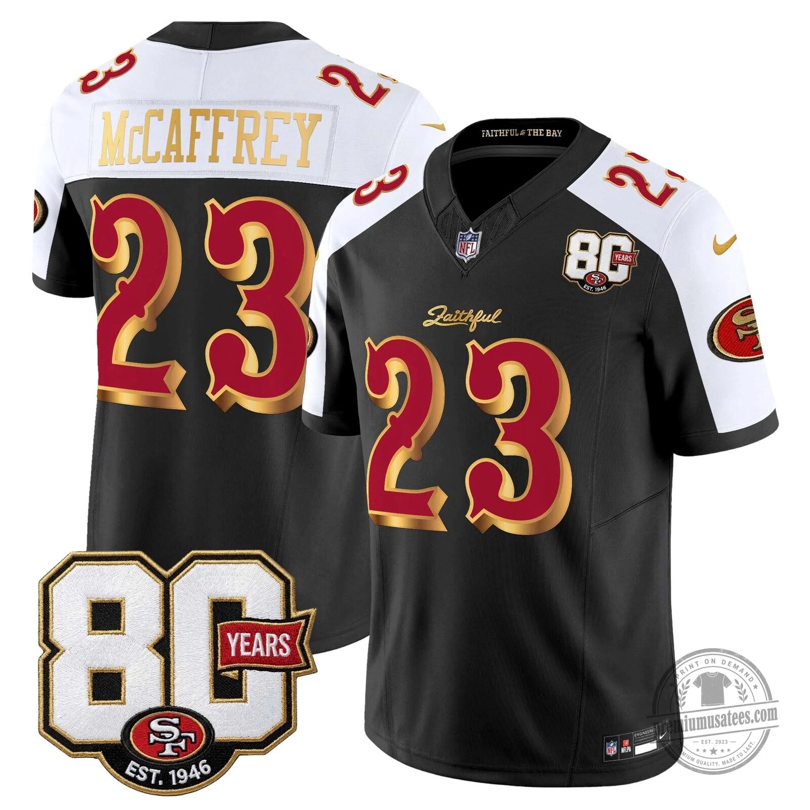 San Francisco 49ers 80th Anniversary Evans Number 5 Football Jersey 111 San Francisco 49ers 80th Anniversary Evans Number 5 Football Jersey