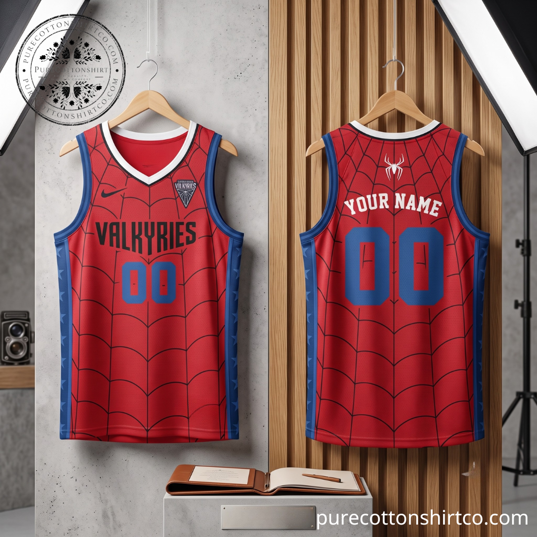 WNBA Golden State Valkyries x Spider-Man Brand New Day 2026 V-Neck Basketball Jersey