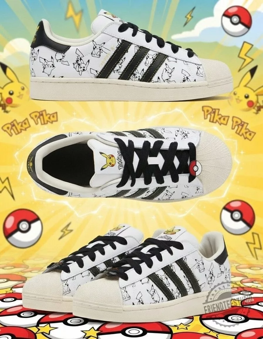 Pikachu Pokemon x adidas 30th Anniversary Collection Sneakers Shoes