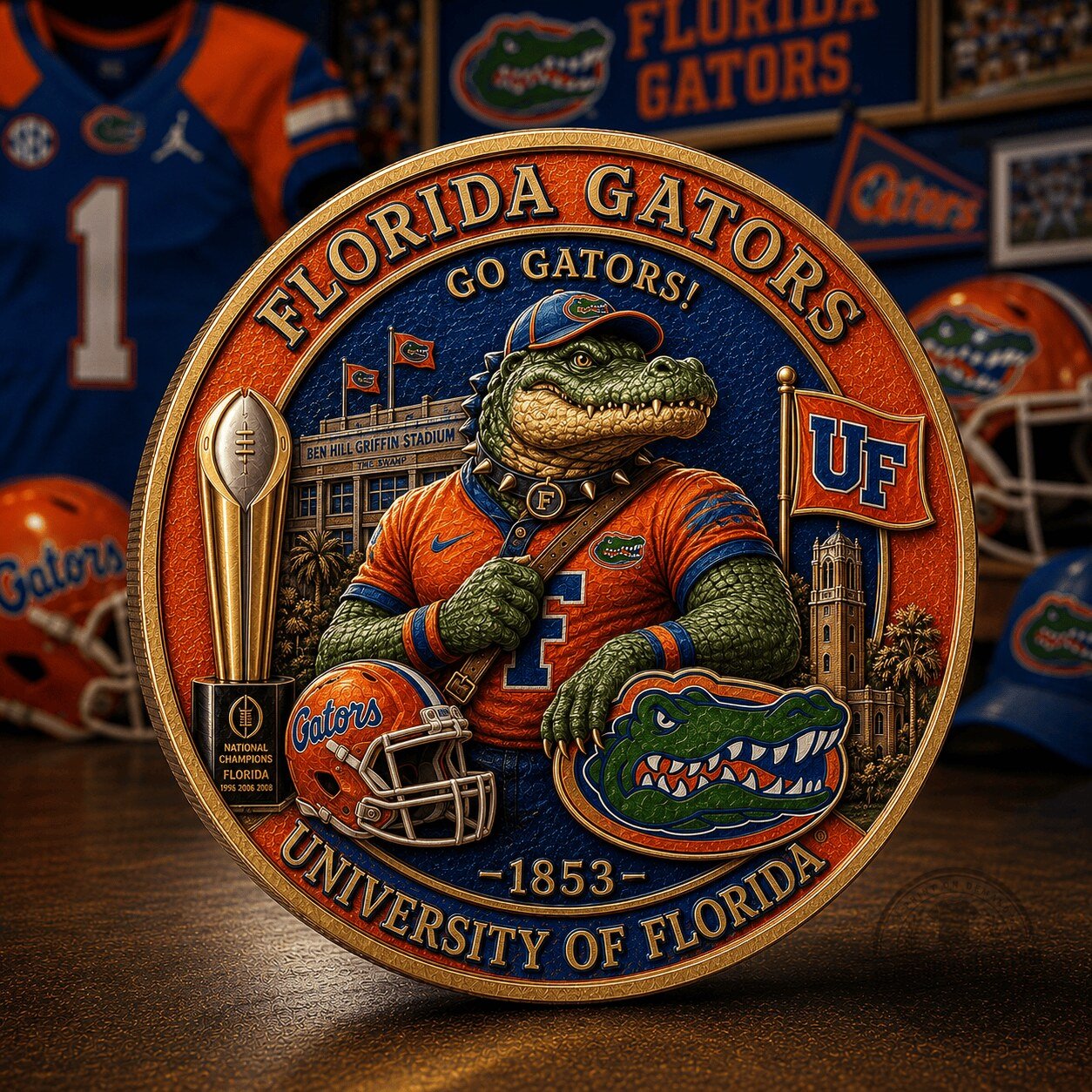 Florida Gators University of Florida Commemorative Collectible Coin