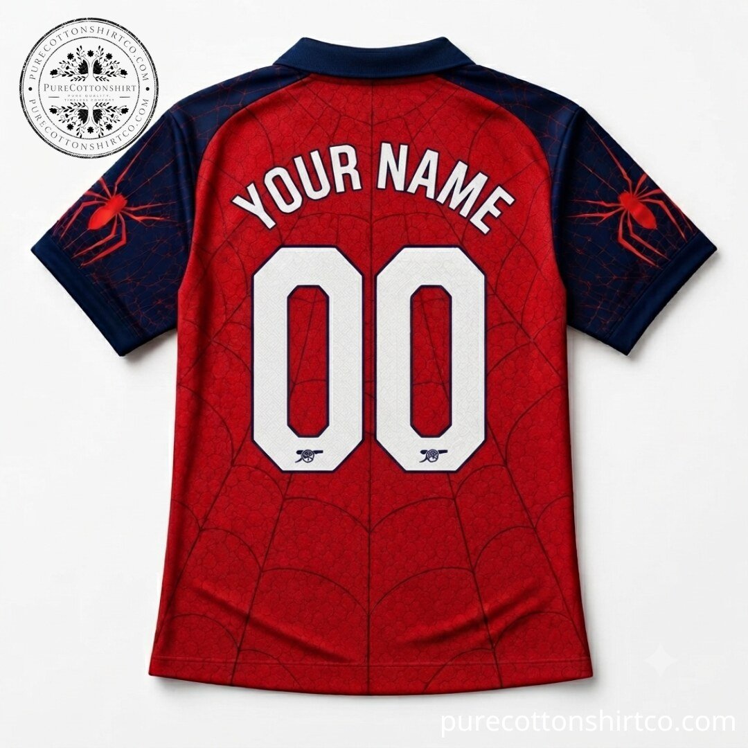 Adidas x Arsenal x Spider-Man Brand New Day Jersey 2026 V-neck Polo Jersey 6 Adidas x Arsenal x Spider-Man Brand New Day Jersey 2026 V-neck Polo Jersey