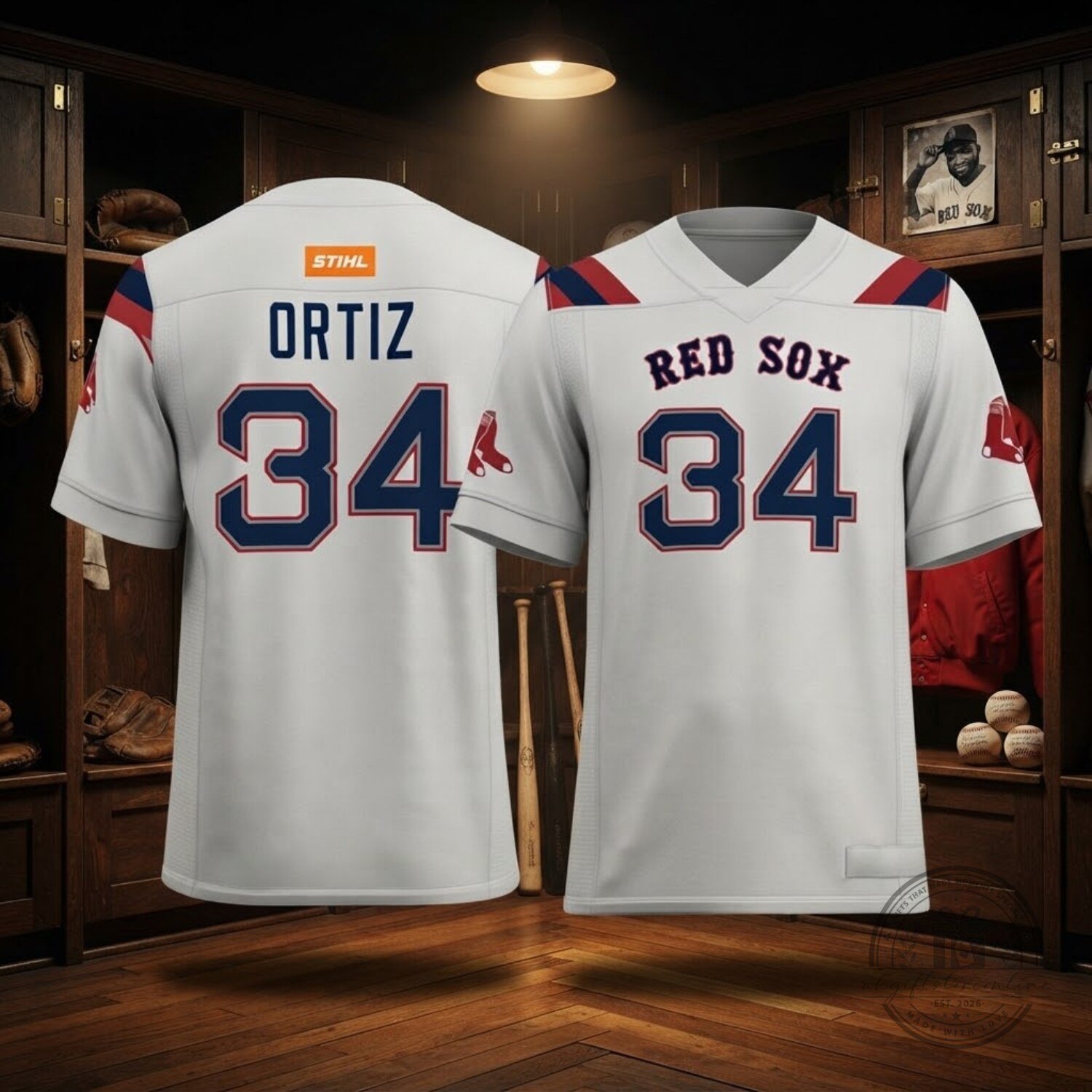 Boston Red Sox Ortiz 34 Football Jersey 6 Boston Red Sox Ortiz 34 Football Jersey