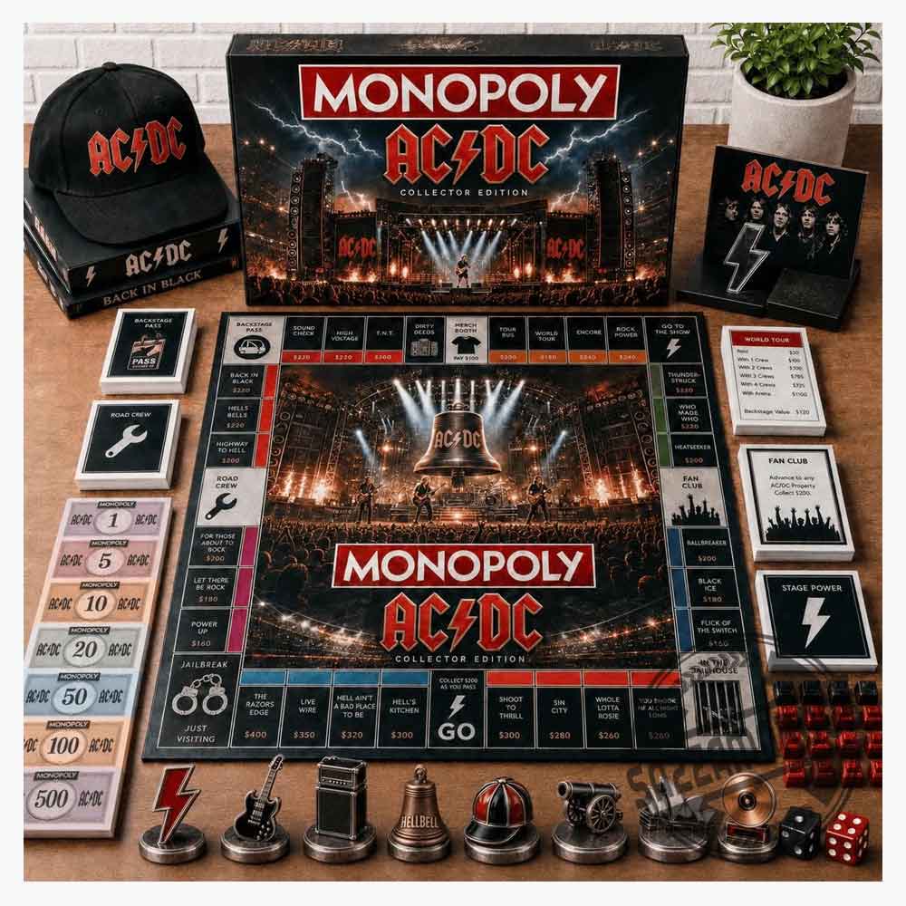 Monopoly AC/DC Collector's Edition Board Game