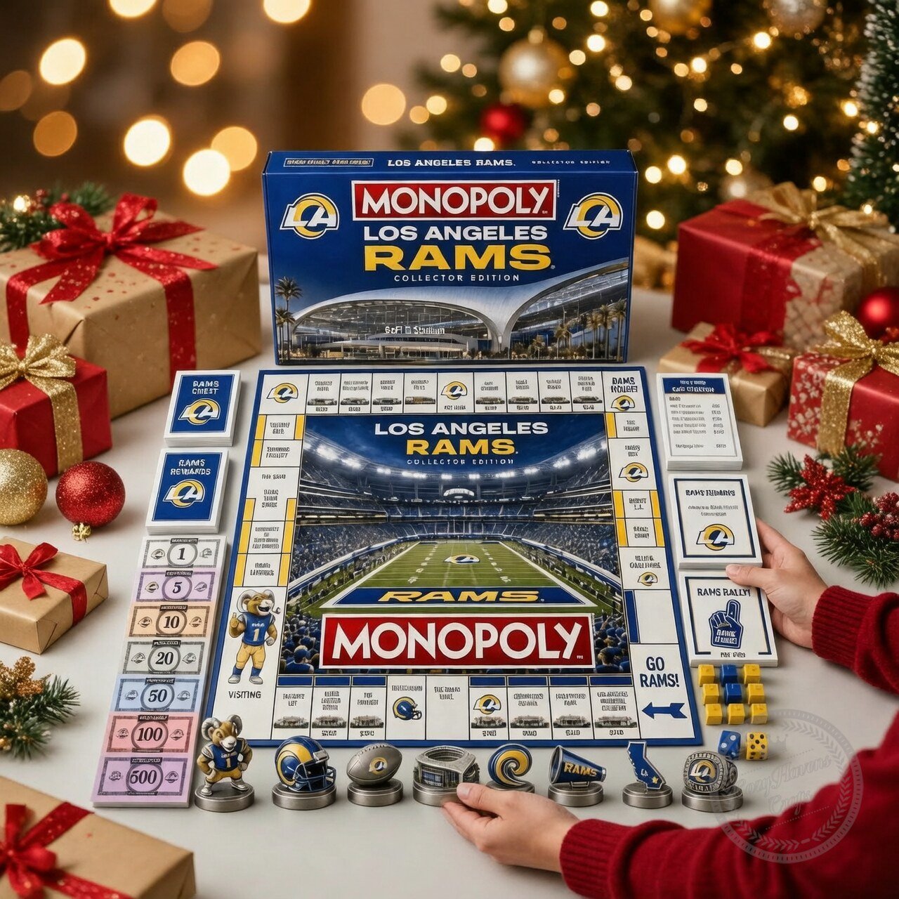 Monopoly Los Angeles Rams Collector Edition Board Game 3 Monopoly Los Angeles Rams Collector Edition Board Game