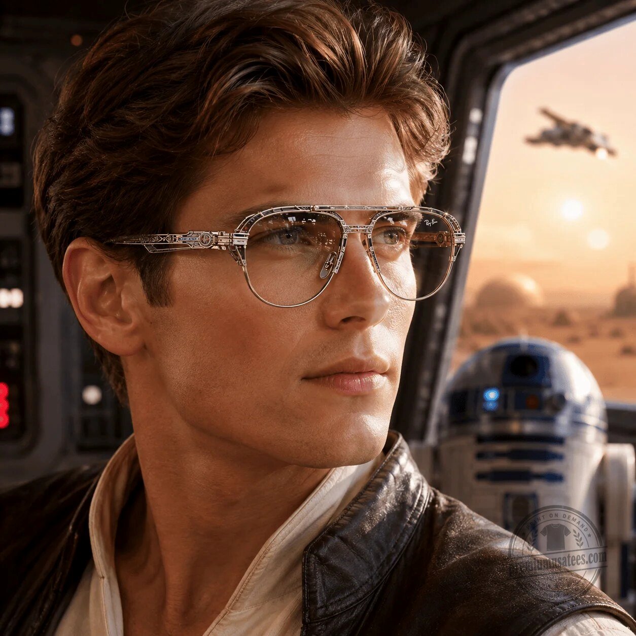 Ray-Ban Star Wars Collection Aviator Sunglasses with Jedi Order Symbol 5 Ray-Ban Star Wars Collection Aviator Sunglasses with Jedi Order Symbol