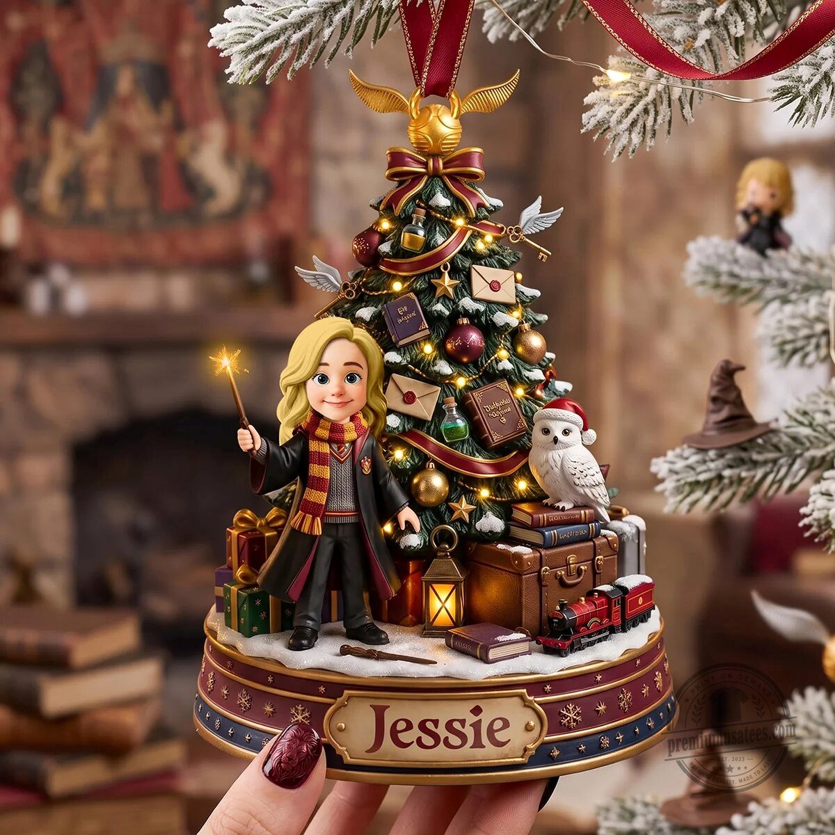 Harry Potter Christmas Tree Ornament Personalized Wizarding World Holiday Decor