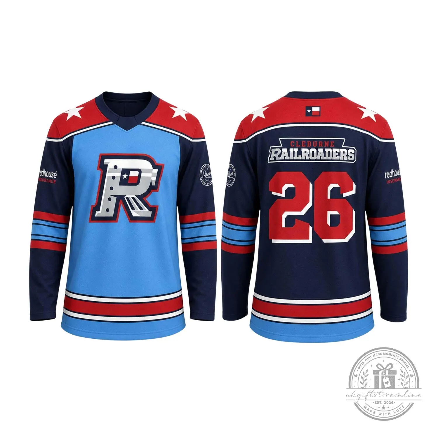 "Top 2026 Sports Apparel: Knicks Hat, Deadpool Shirt, More" 3 2026 Cleburne Railroaders Hockey Night Jersey Giveaway