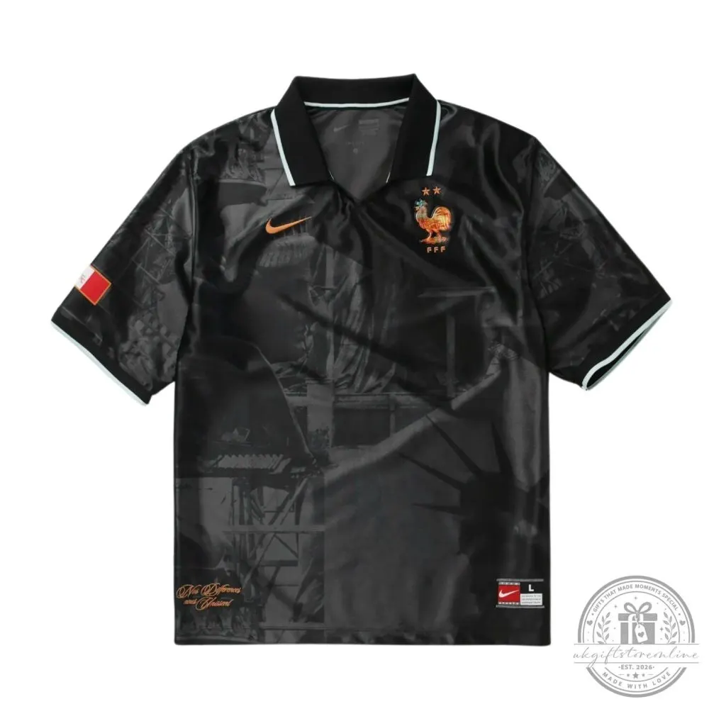 France National Team Black Edition Polo Jersey 2026 France National Team Black Edition Polo Jersey 2026