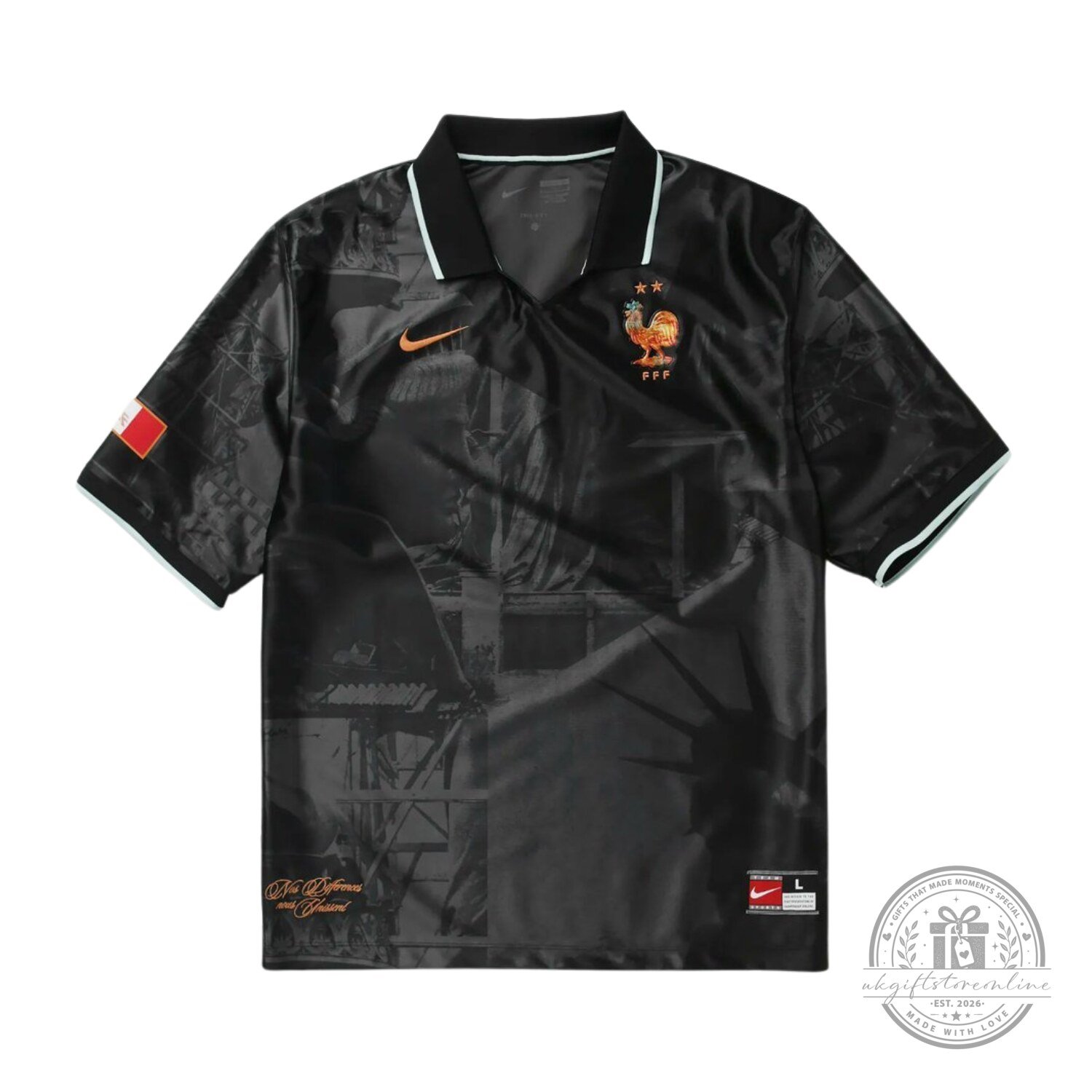 France National Team Black Edition Polo Jersey 2026