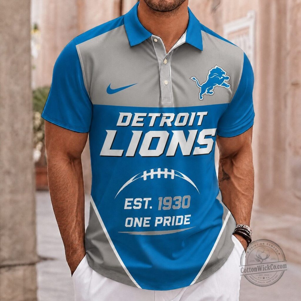 Detroit Lions Established Team Pride Polo Shirt Detroit Lions Established Team Pride Polo Shirt