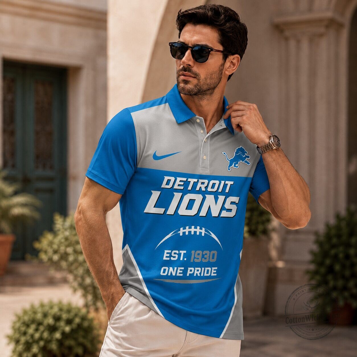 Detroit Lions Established Team Pride Polo Shirt 3 Detroit Lions Established Team Pride Polo Shirt