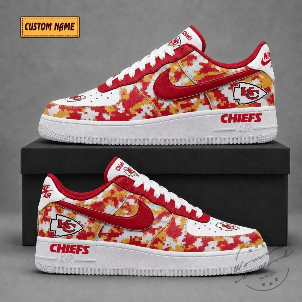 Kansas City Chiefs Fear The Team Custom Name Air Force One Sneakers Kansas City Chiefs Fear The Team Custom Name Air Force One Sneakers