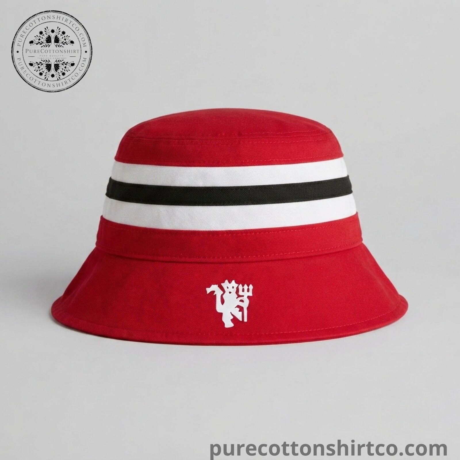 Manchester United x New Era Bar Stripe Bucket Hat 3 Manchester United x New Era Bar Stripe Bucket Hat