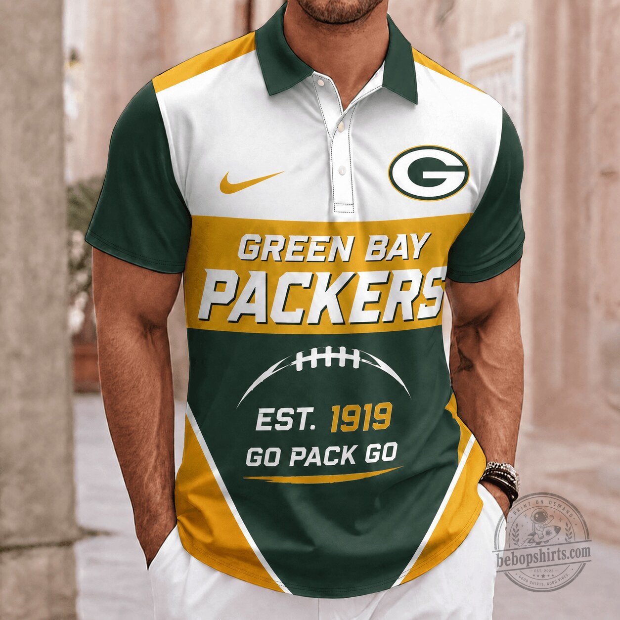 Green Bay Packers National Football League Established Team Pride Polo Shirt