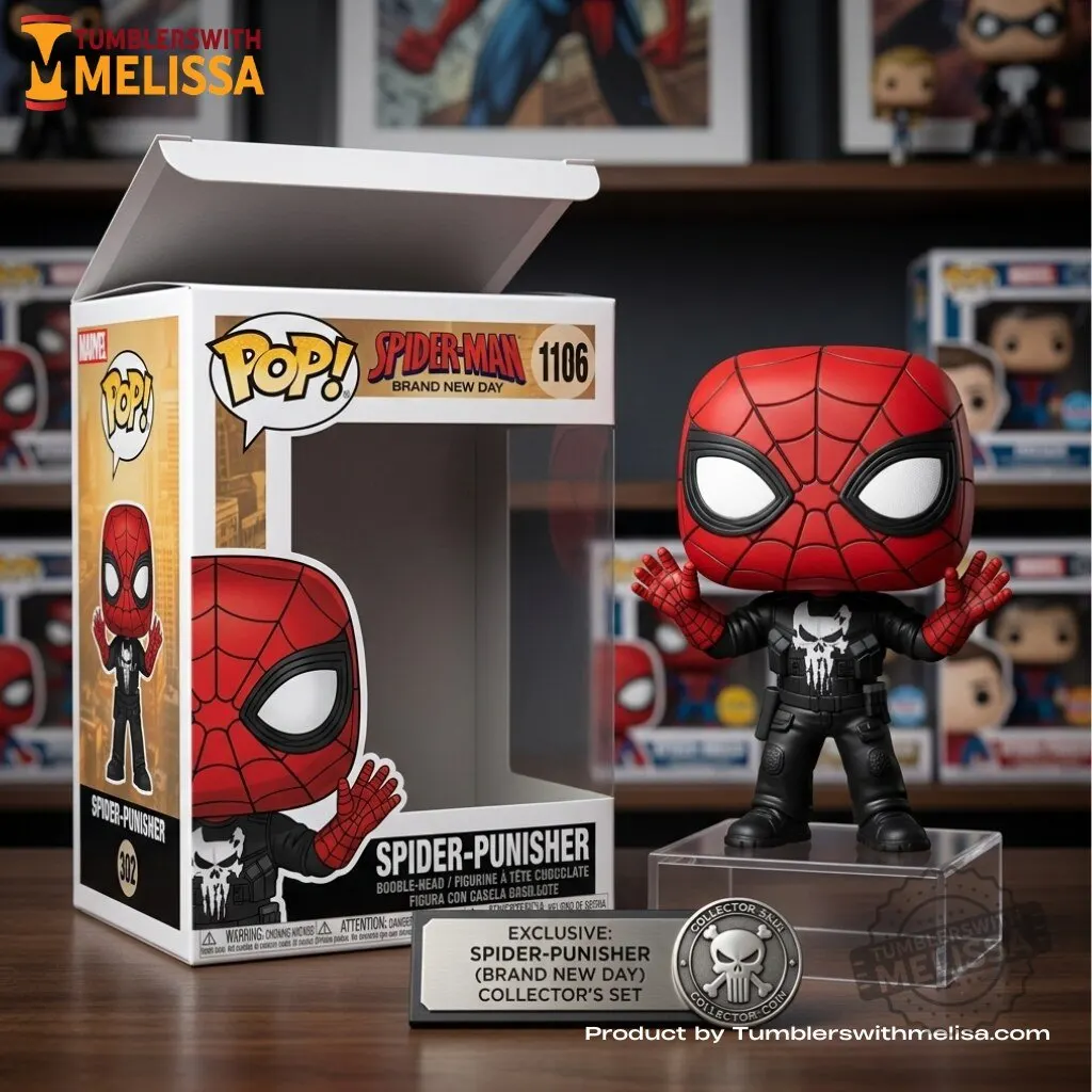 Spider-Man: Brand New Day - Spider-Punisher Funko Pop Figures Doll 1 Spider-Man: Brand New Day - Spider-Punisher Funko Pop Figures Doll premium quality collectible or lifestyle product for everyday use