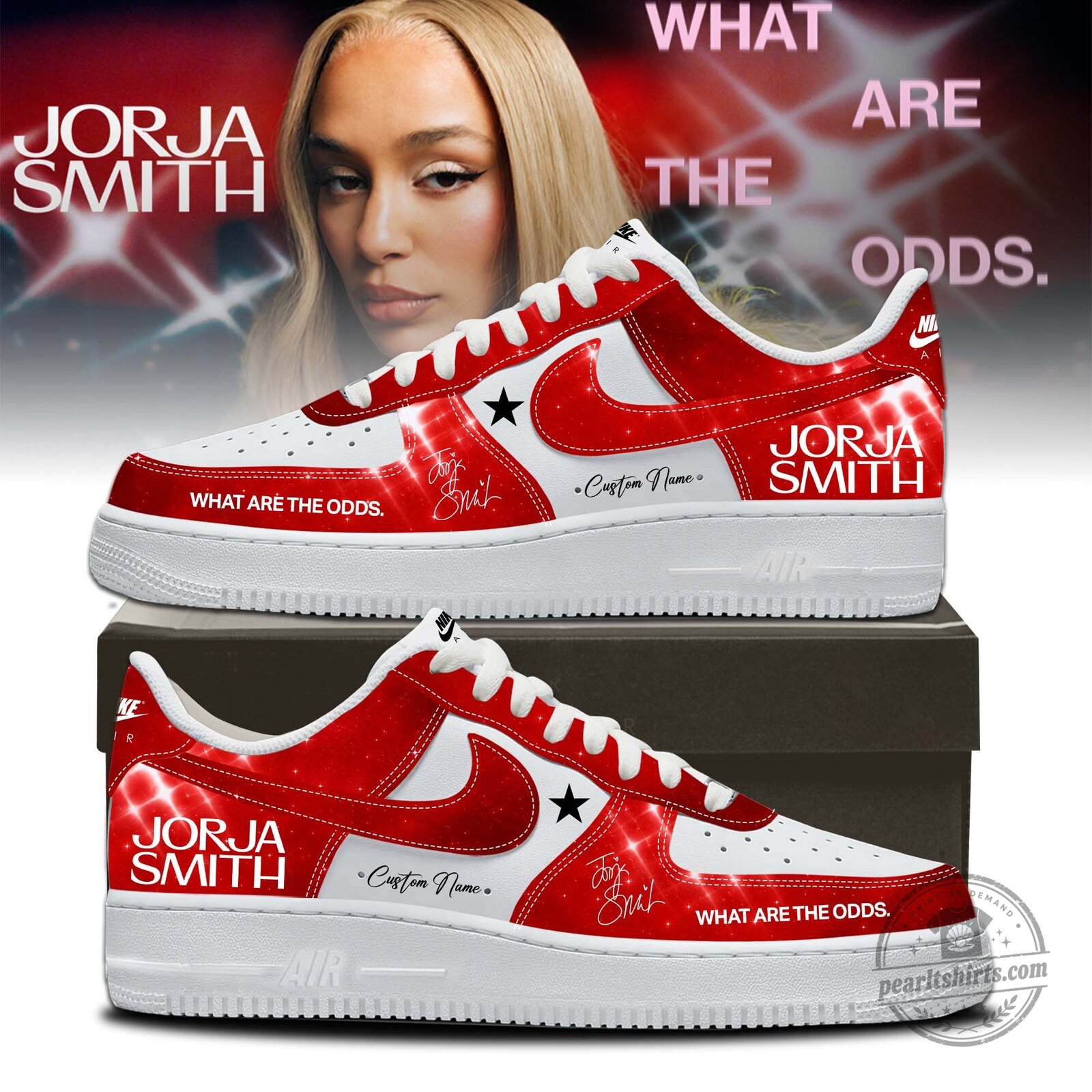 Jorja Smith What Are The Odds Album Cover Custom Print Sneakers