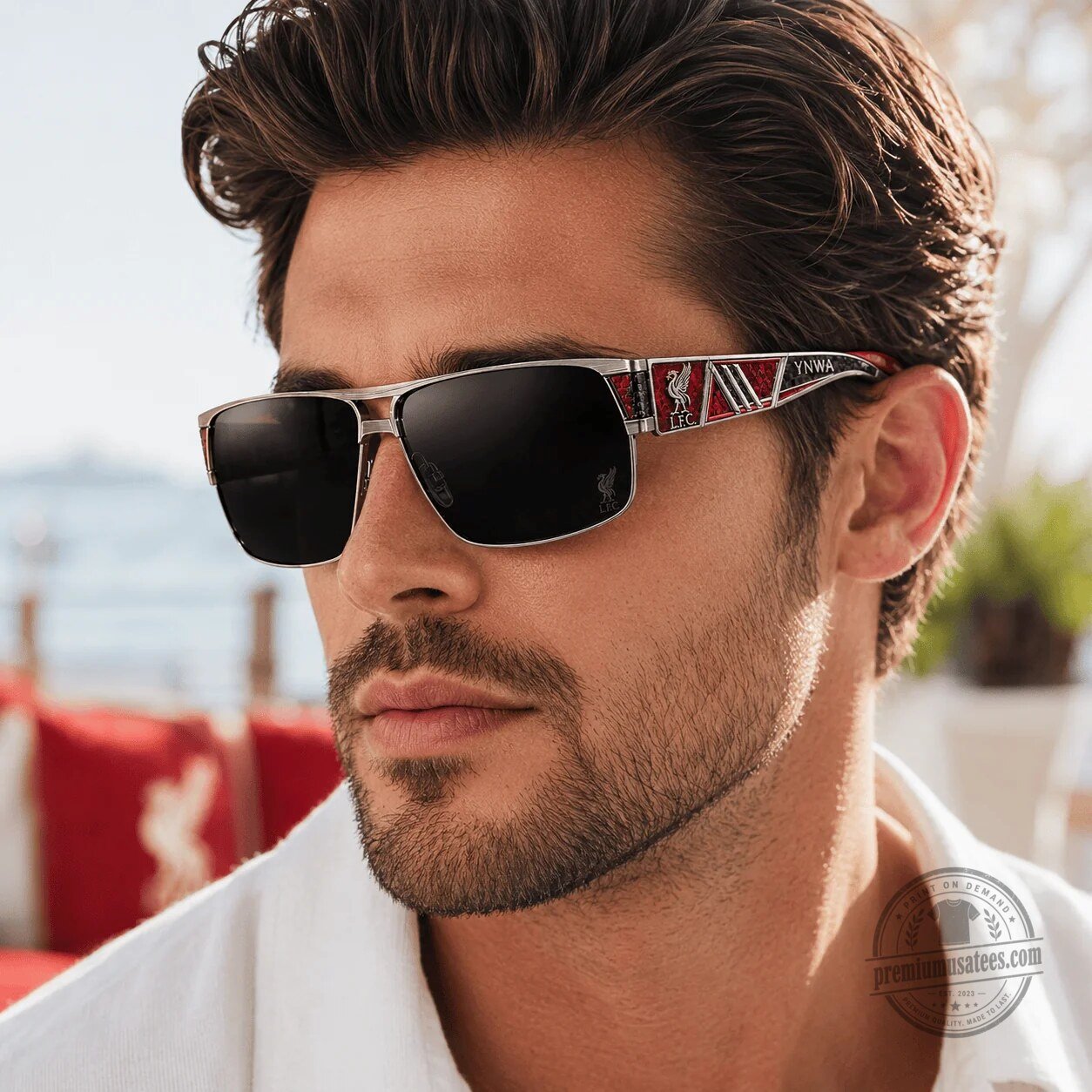 Liverpool Football Club Unisex Sunglasses with You'll Never Walk Alone Design 4 Liverpool Football Club Unisex Sunglasses with You