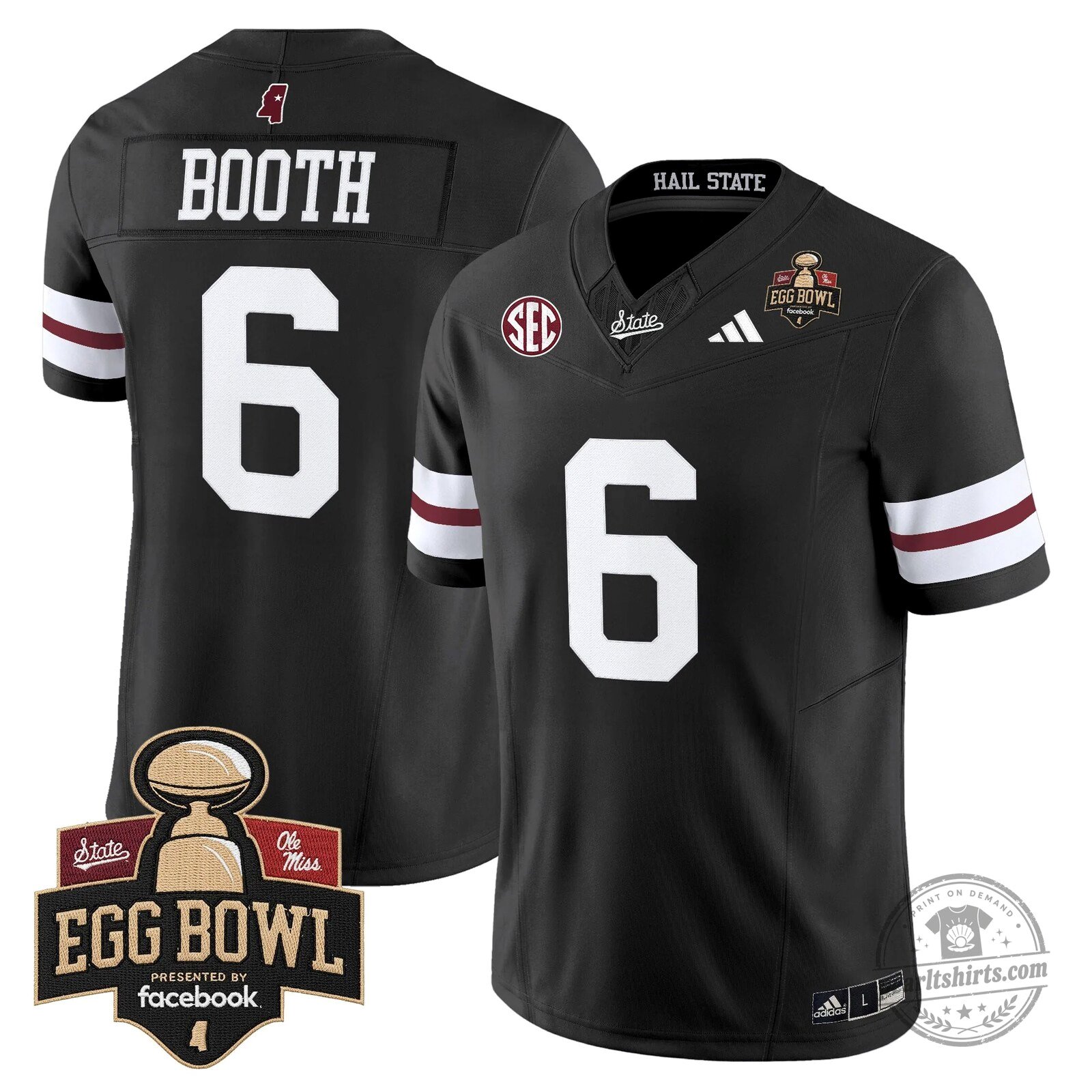 Mississippi State Bulldogs 2025 Egg Bowl Vapor Limited Football Jersey 42 Mississippi State Bulldogs 2025 Egg Bowl Vapor Limited Football Jersey