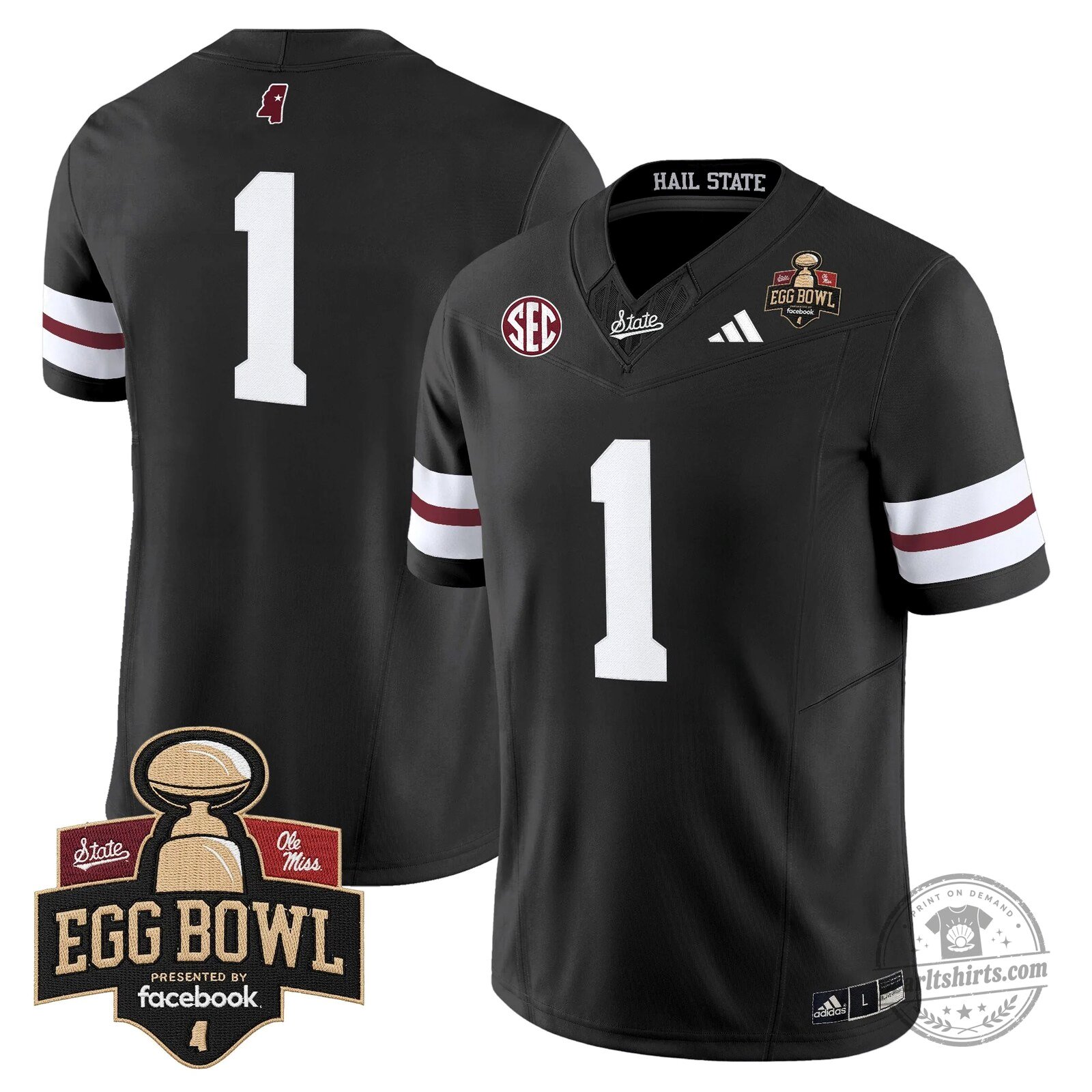 Mississippi State Bulldogs 2025 Egg Bowl Vapor Limited Football Jersey 47 Mississippi State Bulldogs 2025 Egg Bowl Vapor Limited Football Jersey