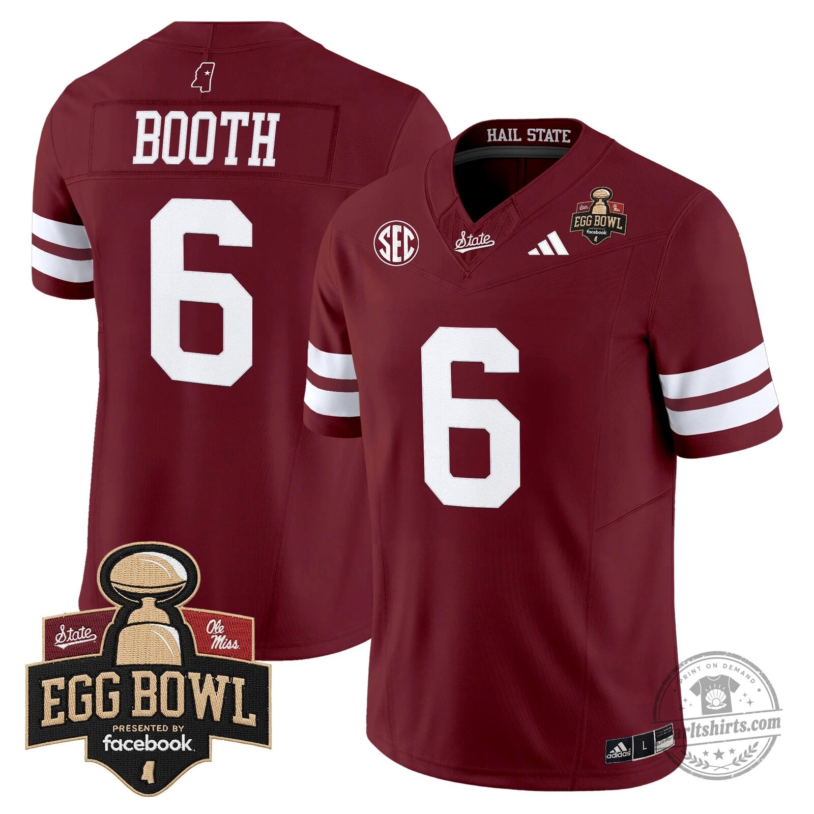 Mississippi State Bulldogs 2025 Egg Bowl Vapor Limited Football Jersey 50 Mississippi State Bulldogs 2025 Egg Bowl Vapor Limited Football Jersey