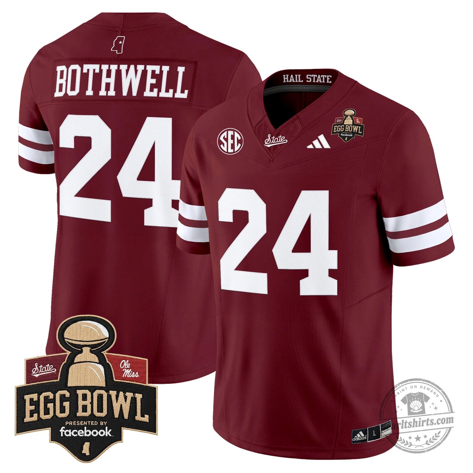 Mississippi State Bulldogs 2025 Egg Bowl Vapor Limited Football Jersey 51 Mississippi State Bulldogs 2025 Egg Bowl Vapor Limited Football Jersey