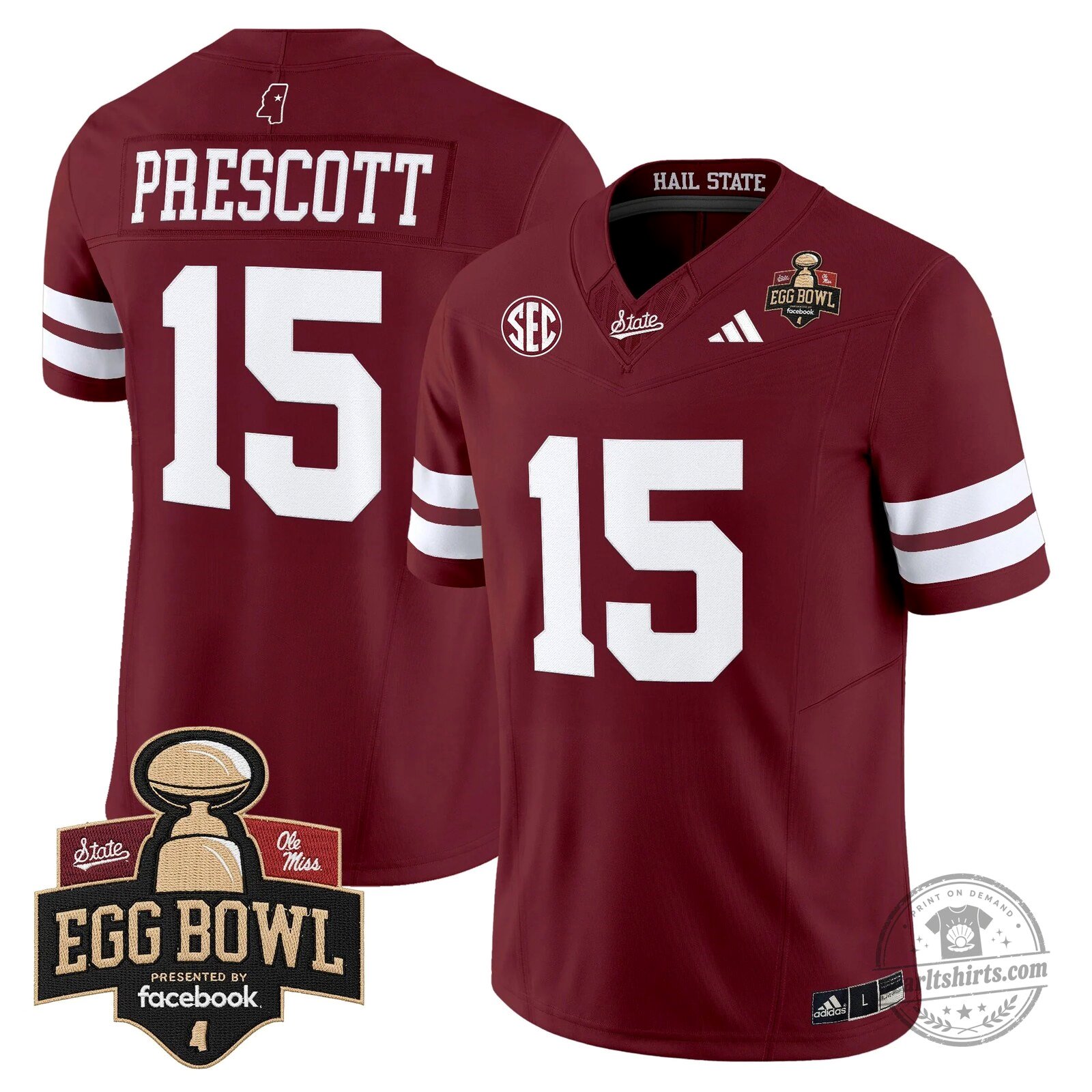 Mississippi State Bulldogs 2025 Egg Bowl Vapor Limited Football Jersey 52 Mississippi State Bulldogs 2025 Egg Bowl Vapor Limited Football Jersey