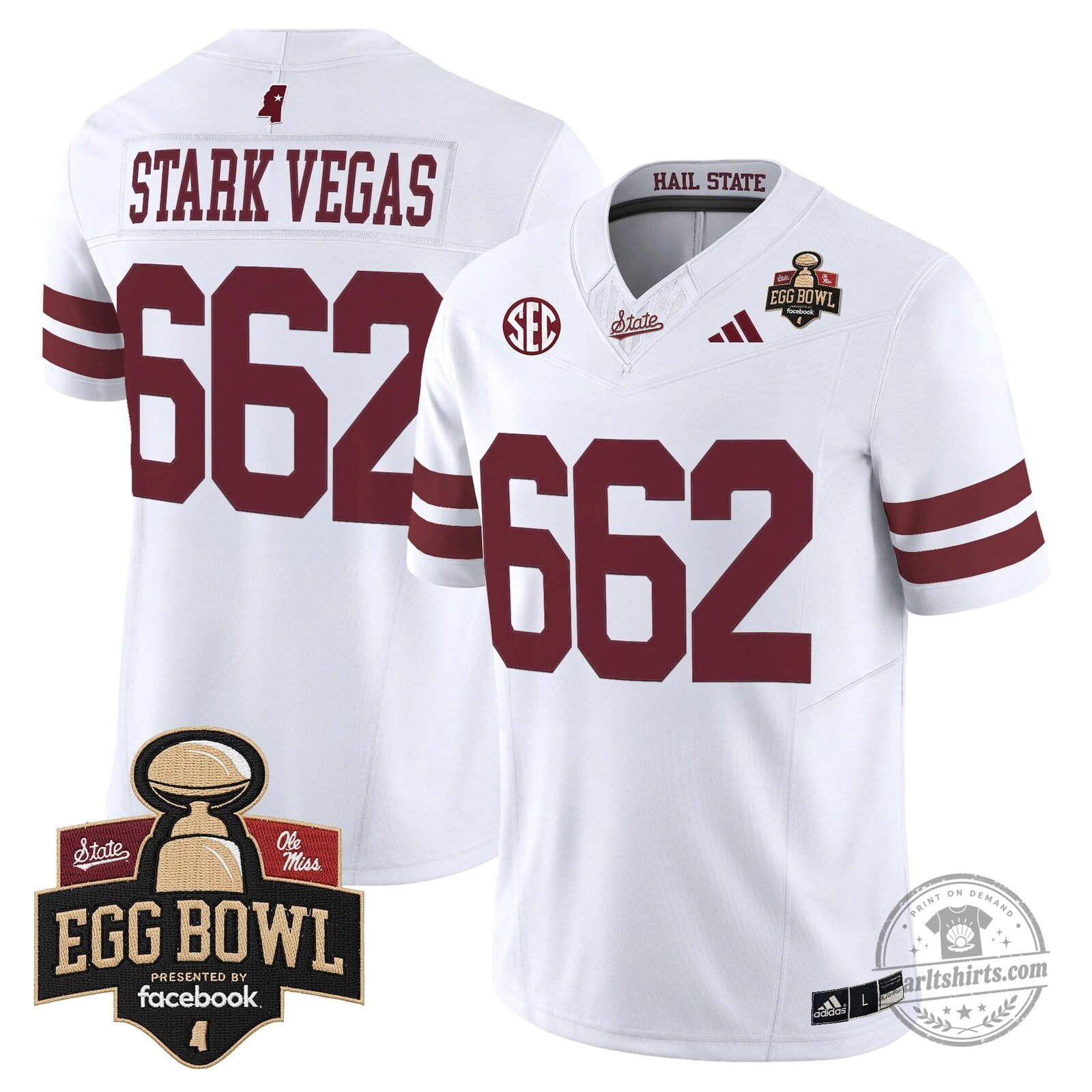Mississippi State Bulldogs 2025 Egg Bowl Vapor Limited Football Jersey 57 Mississippi State Bulldogs 2025 Egg Bowl Vapor Limited Football Jersey