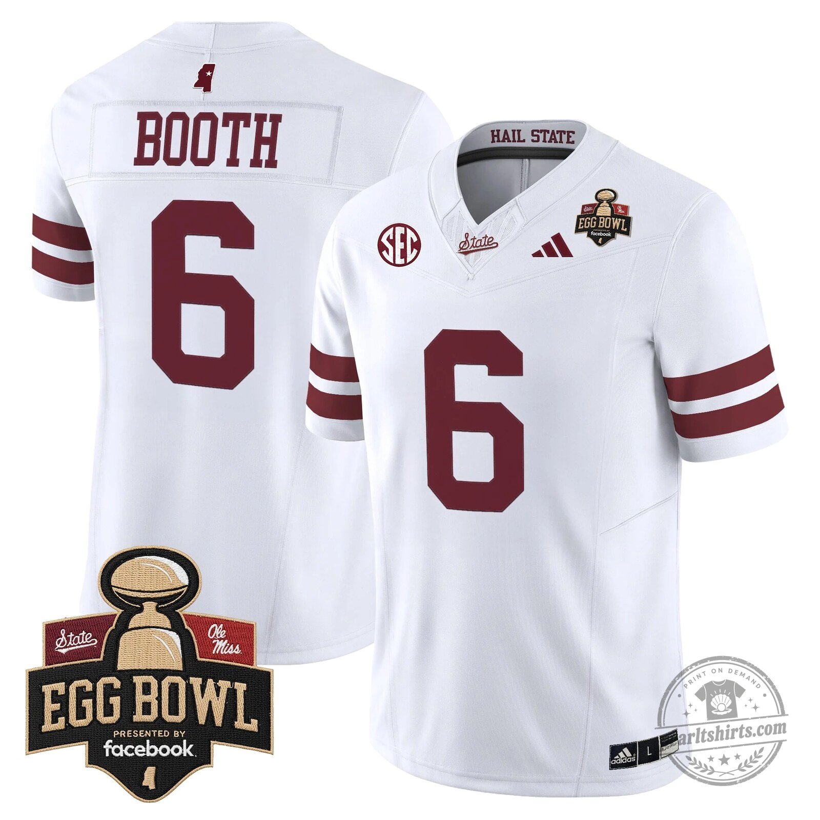 Mississippi State Bulldogs 2025 Egg Bowl Vapor Limited Football Jersey 58 Mississippi State Bulldogs 2025 Egg Bowl Vapor Limited Football Jersey