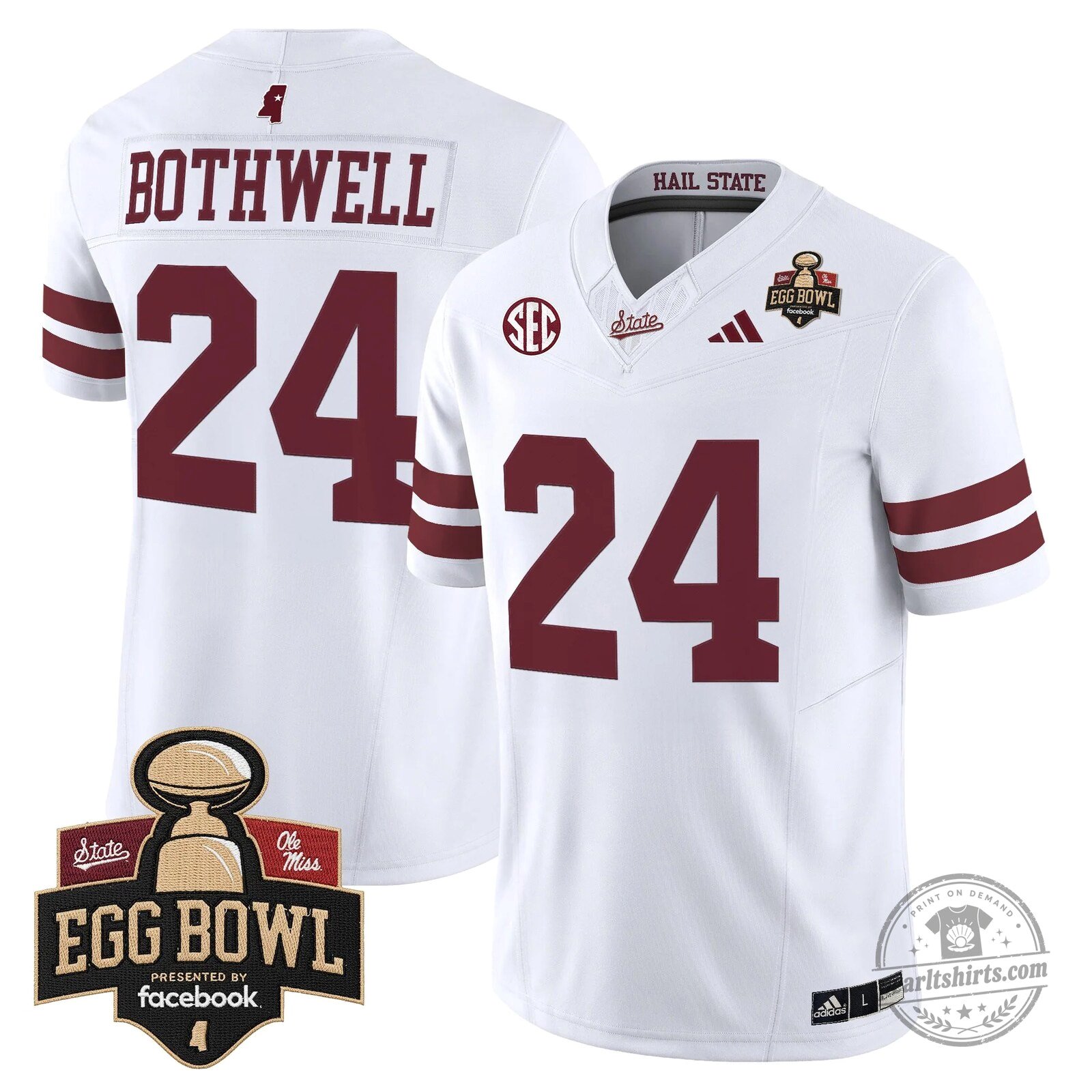 Mississippi State Bulldogs 2025 Egg Bowl Vapor Limited Football Jersey 59 Mississippi State Bulldogs 2025 Egg Bowl Vapor Limited Football Jersey