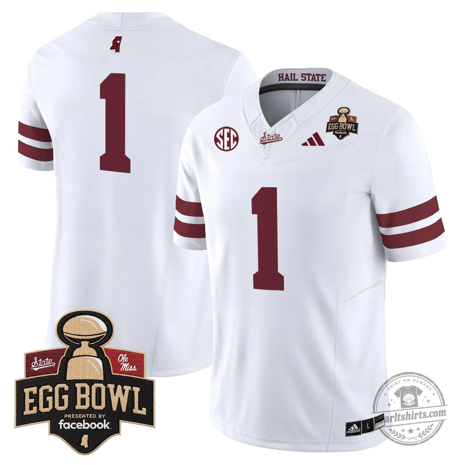 Mississippi State Bulldogs 2025 Egg Bowl Vapor Limited Football Jersey 63 Mississippi State Bulldogs 2025 Egg Bowl Vapor Limited Football Jersey