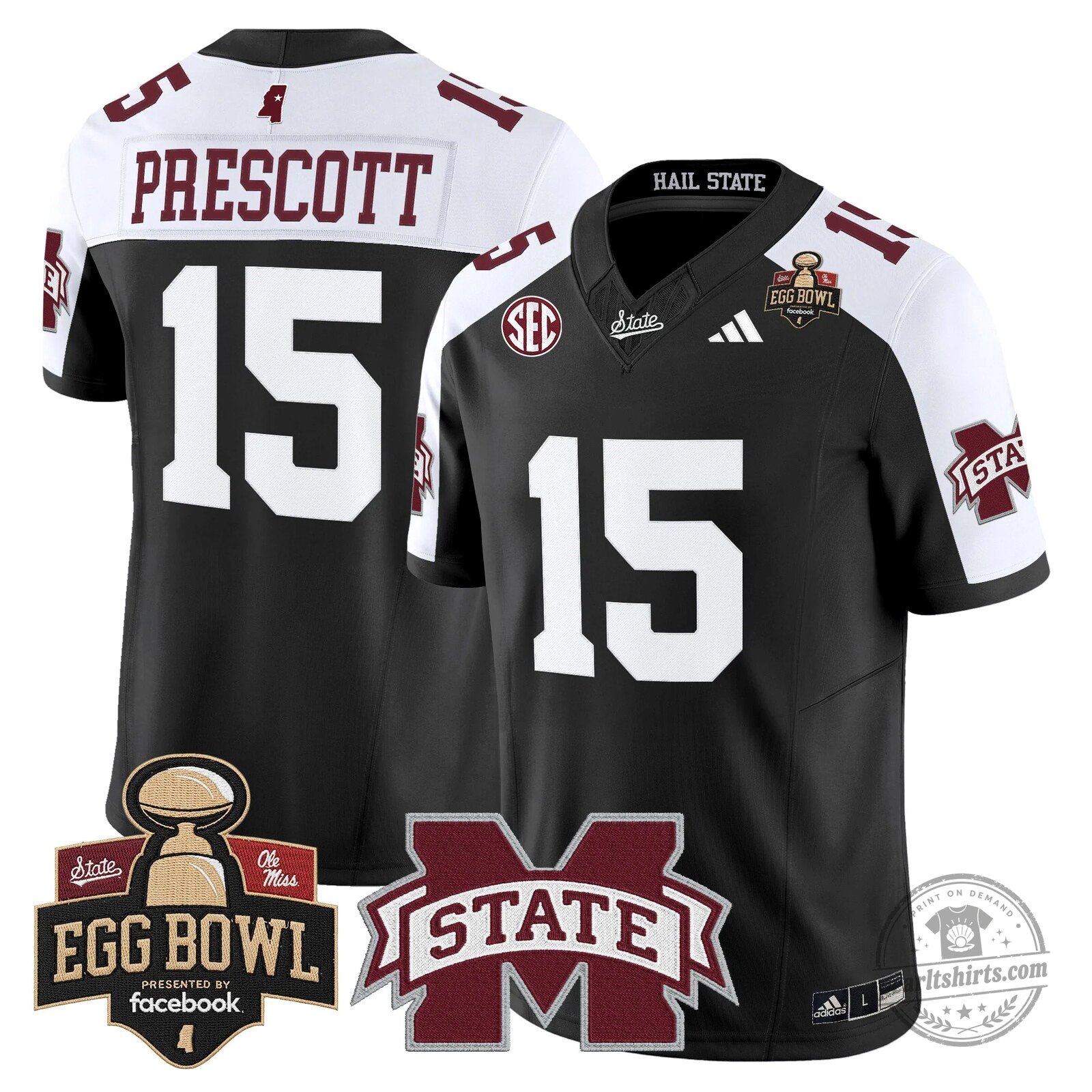 Mississippi State Bulldogs 2025 Egg Bowl Vapor Limited Football Jersey 68 Mississippi State Bulldogs 2025 Egg Bowl Vapor Limited Football Jersey