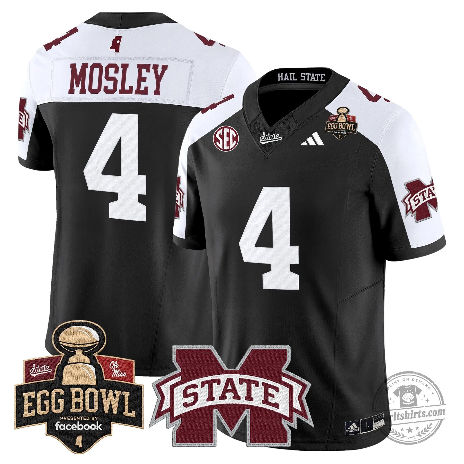 Mississippi State Bulldogs 2025 Egg Bowl Vapor Limited Football Jersey 69 Mississippi State Bulldogs 2025 Egg Bowl Vapor Limited Football Jersey