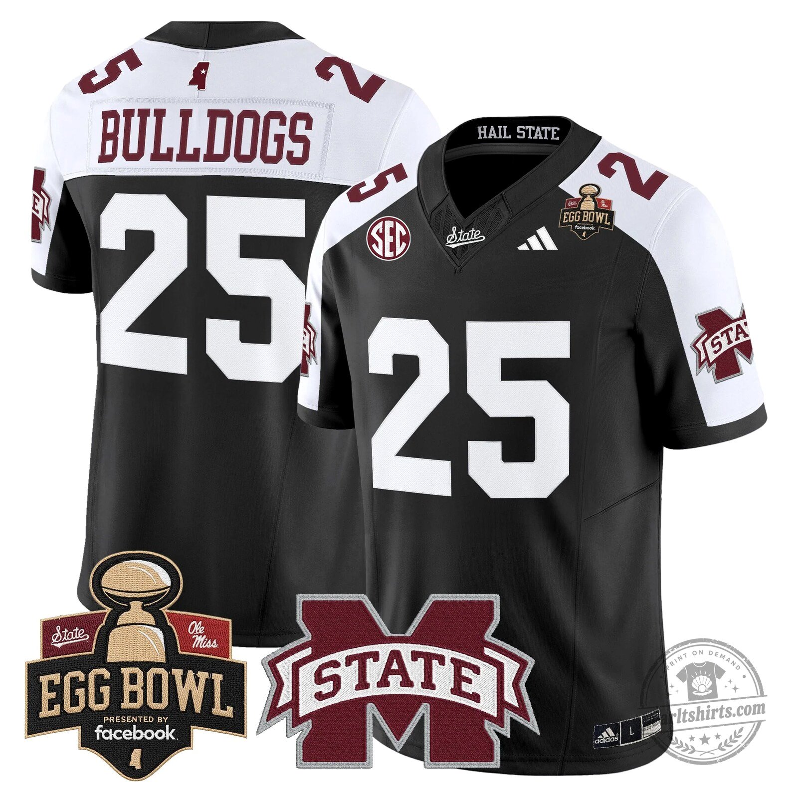 Mississippi State Bulldogs 2025 Egg Bowl Vapor Limited Football Jersey 70 Mississippi State Bulldogs 2025 Egg Bowl Vapor Limited Football Jersey