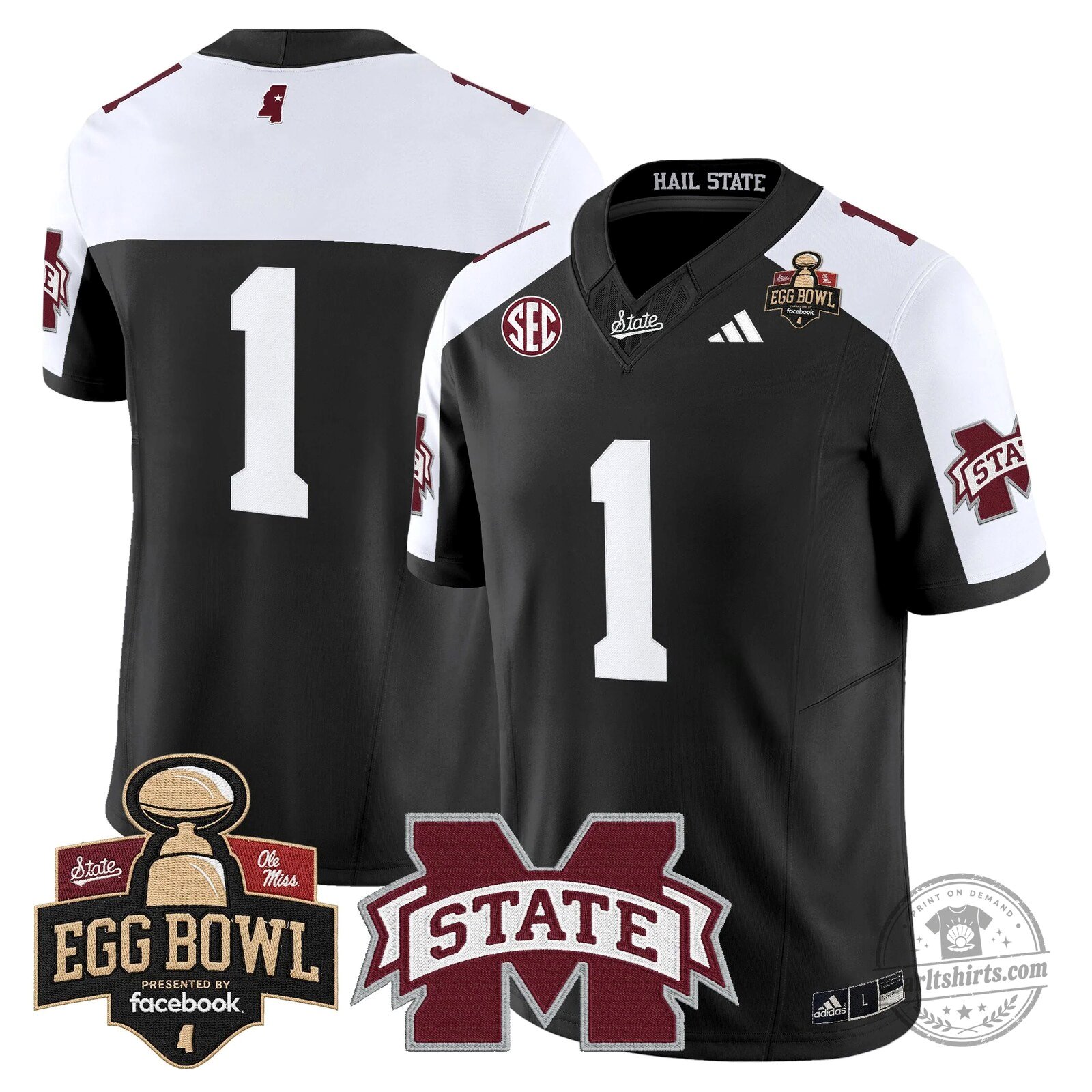 Mississippi State Bulldogs 2025 Egg Bowl Vapor Limited Football Jersey 71 Mississippi State Bulldogs 2025 Egg Bowl Vapor Limited Football Jersey
