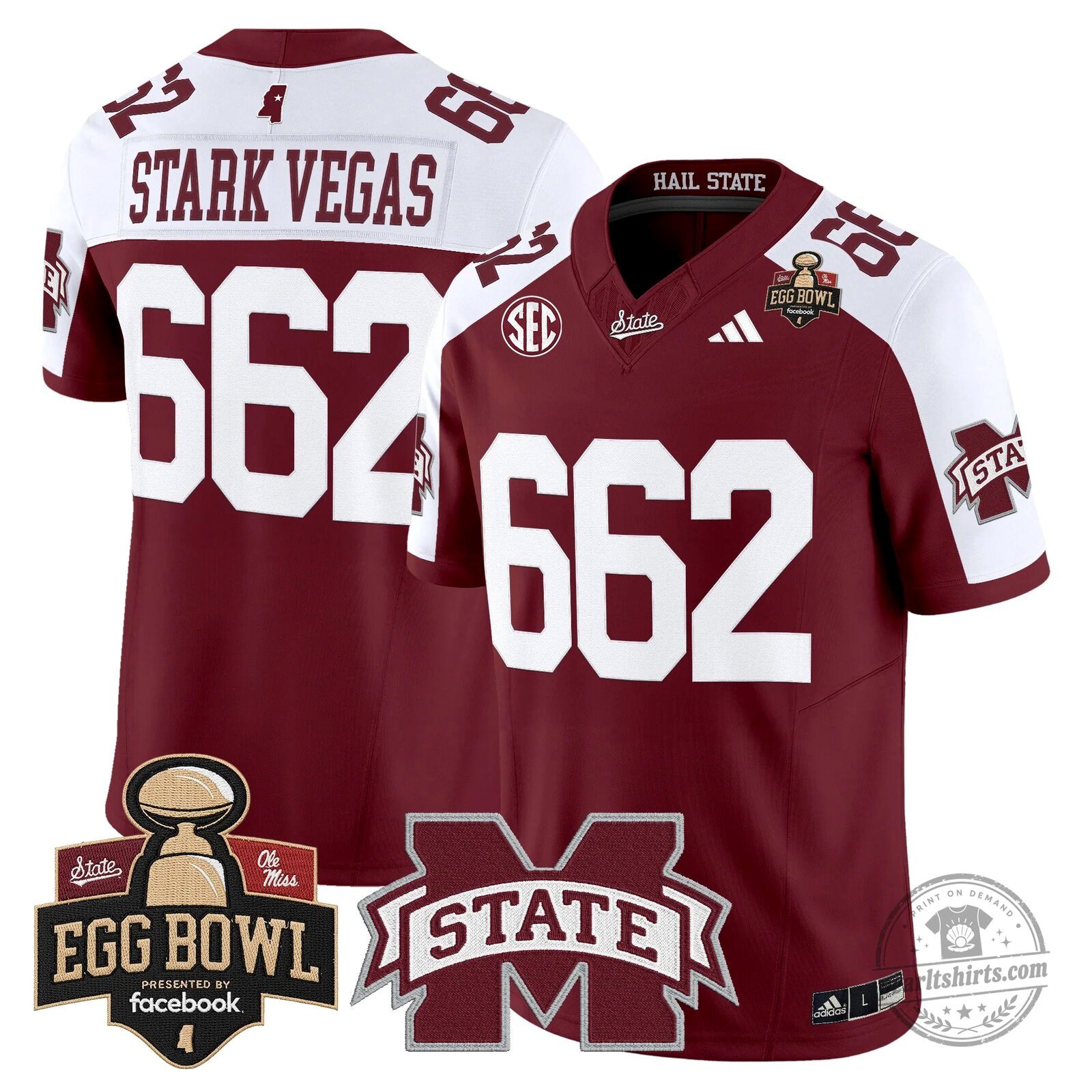 Mississippi State Bulldogs 2025 Egg Bowl Vapor Limited Football Jersey 73 Mississippi State Bulldogs 2025 Egg Bowl Vapor Limited Football Jersey