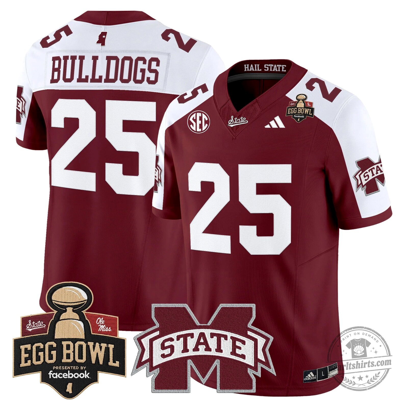 Mississippi State Bulldogs 2025 Egg Bowl Vapor Limited Football Jersey 78 Mississippi State Bulldogs 2025 Egg Bowl Vapor Limited Football Jersey