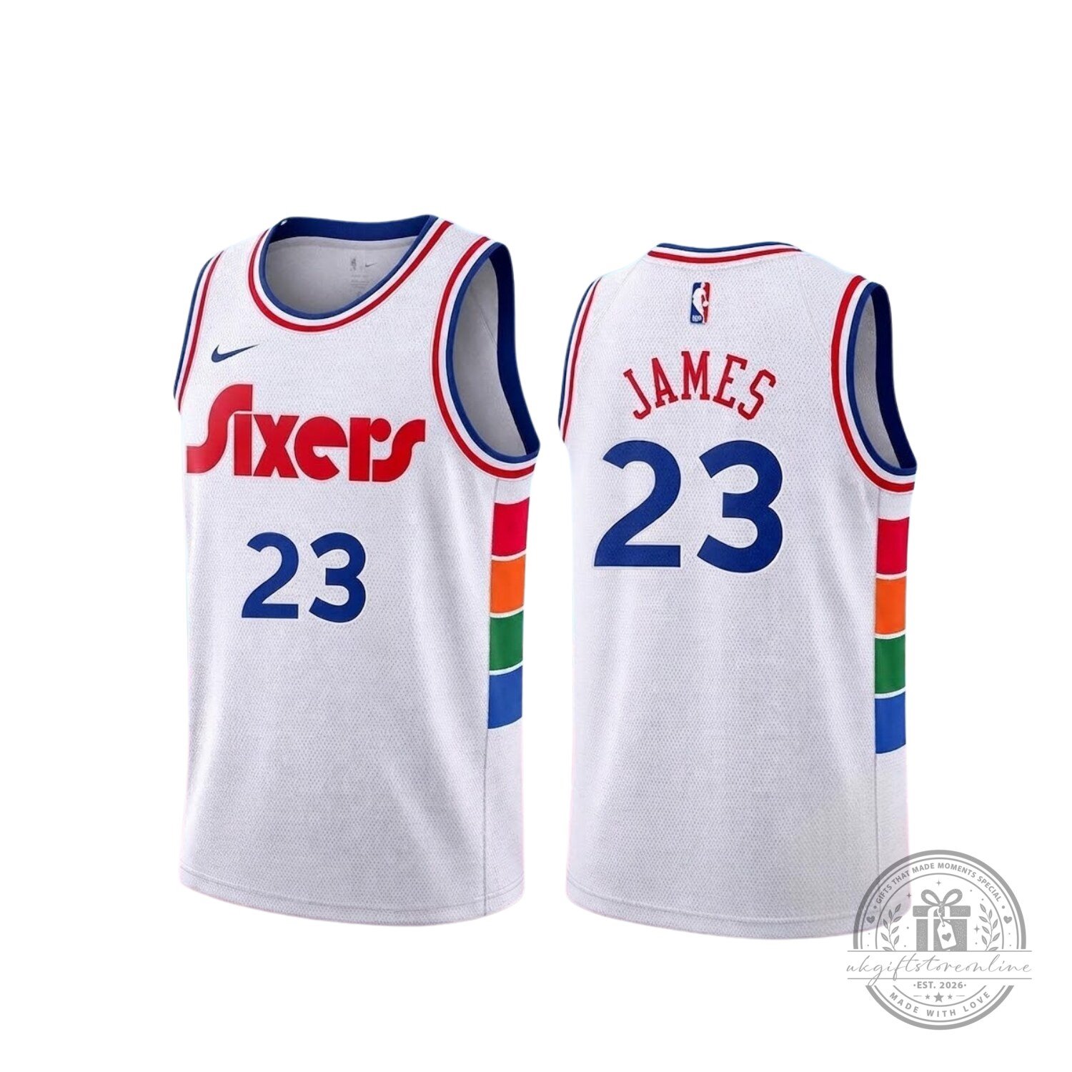 Philadelphia 76ers LeBron James City Edition Basketball Jersey 5 Philadelphia 76ers LeBron James City Edition Basketball Jersey