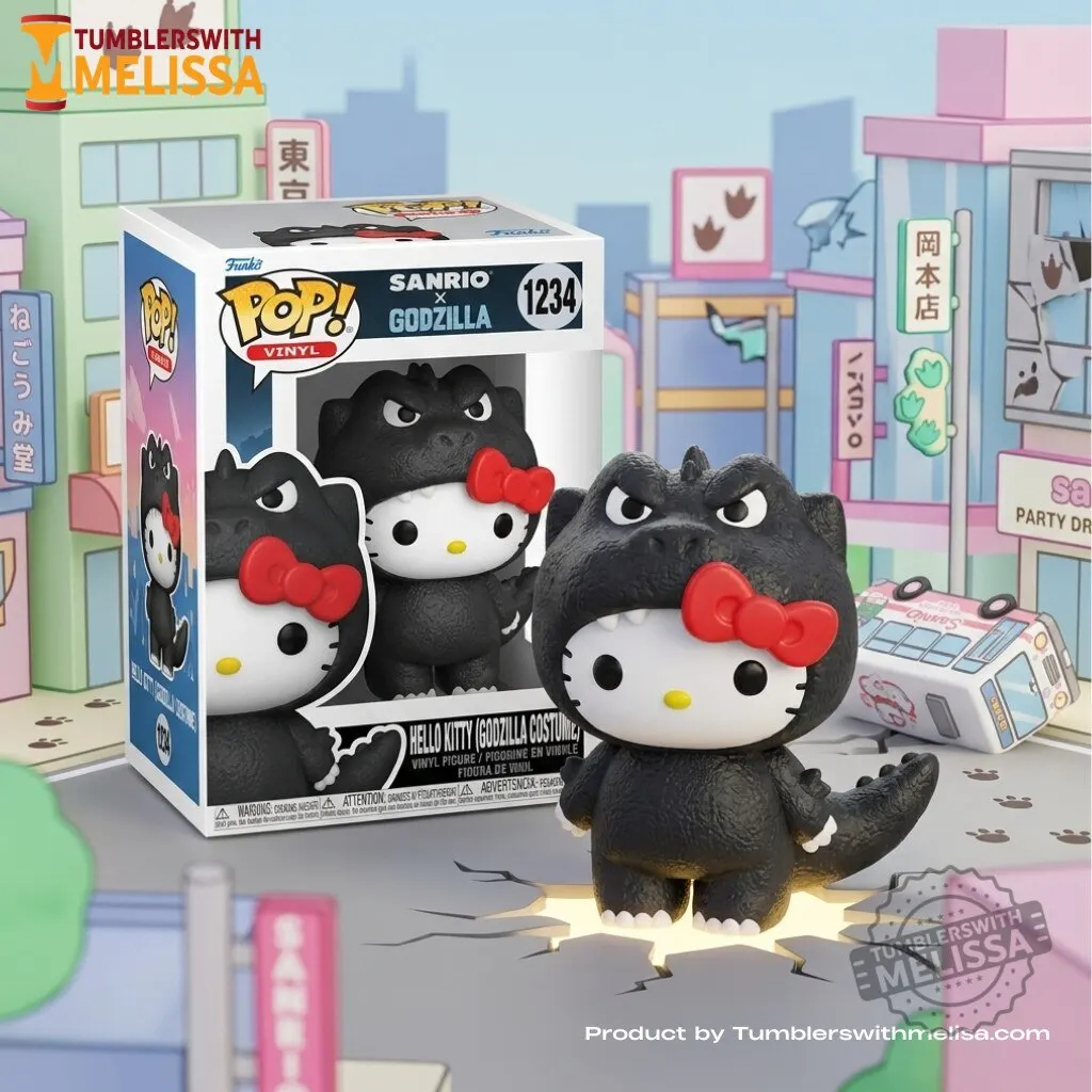 McDonald x Hello Kitty x Godzilla Funko Pop Figures Doll