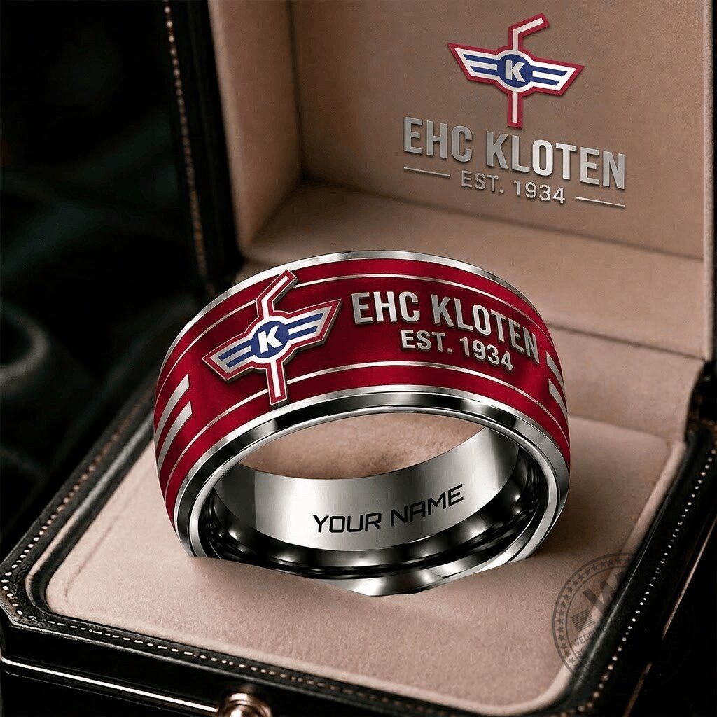 EHC Kloten National League Hockey Team Personalized Ring