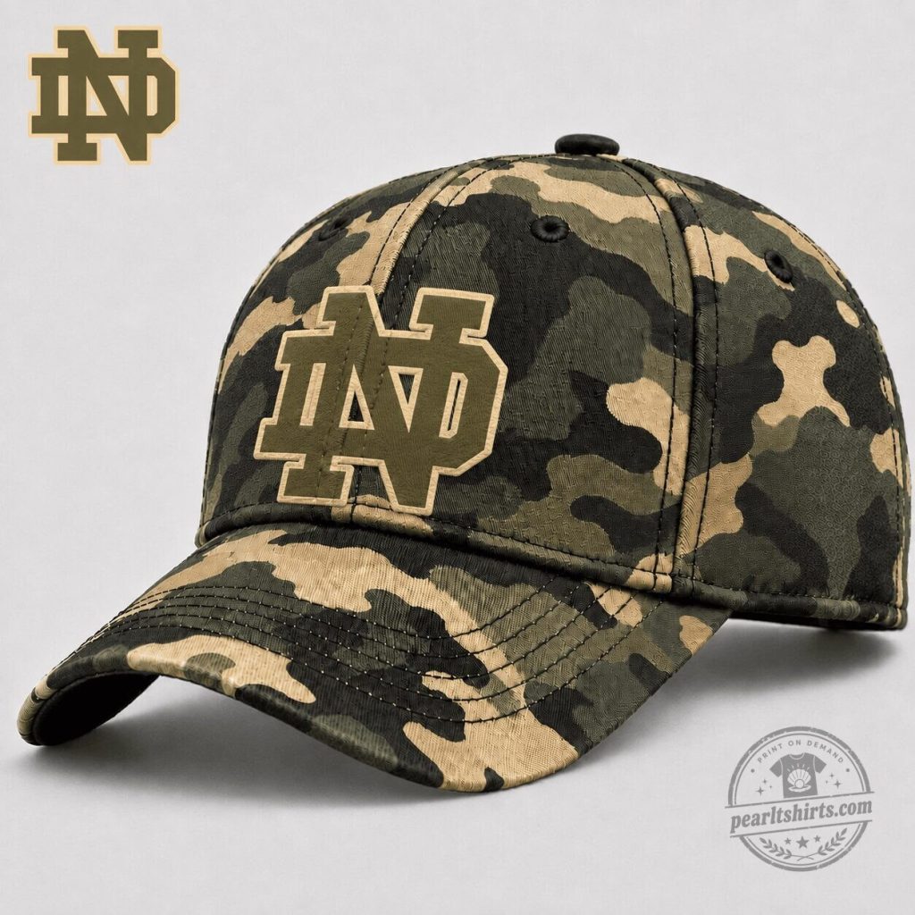 Army Camouflage Game Day Hat for Notre Dame Fighting Irish NCAA Fans Army Camouflage Game Day Hat for Notre Dame Fighting Irish NCAA Fans