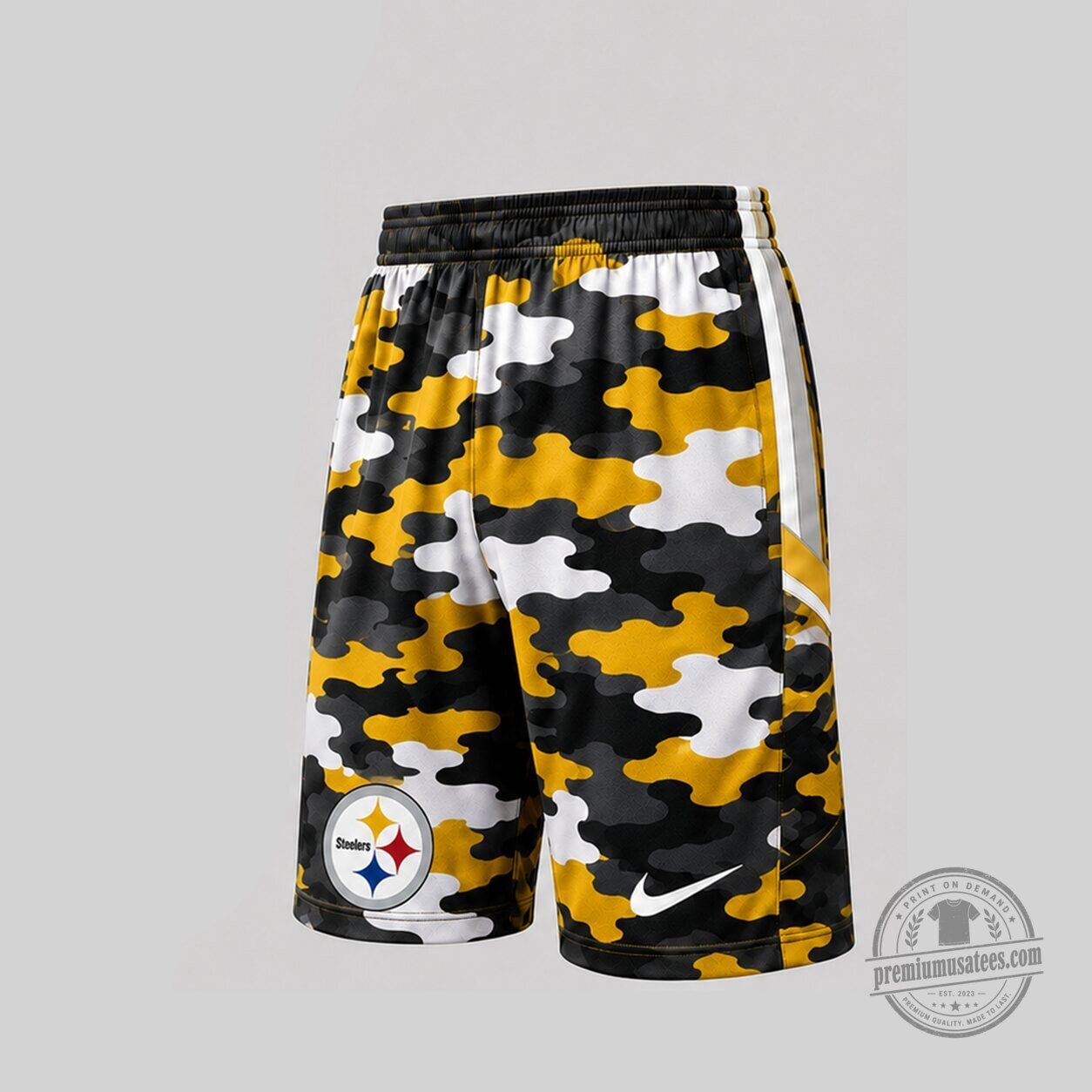 Pittsburgh Steelers Camouflage Sleeveless Tank Top and Shorts Set 5 Pittsburgh Steelers Camouflage Sleeveless Tank Top and Shorts Set