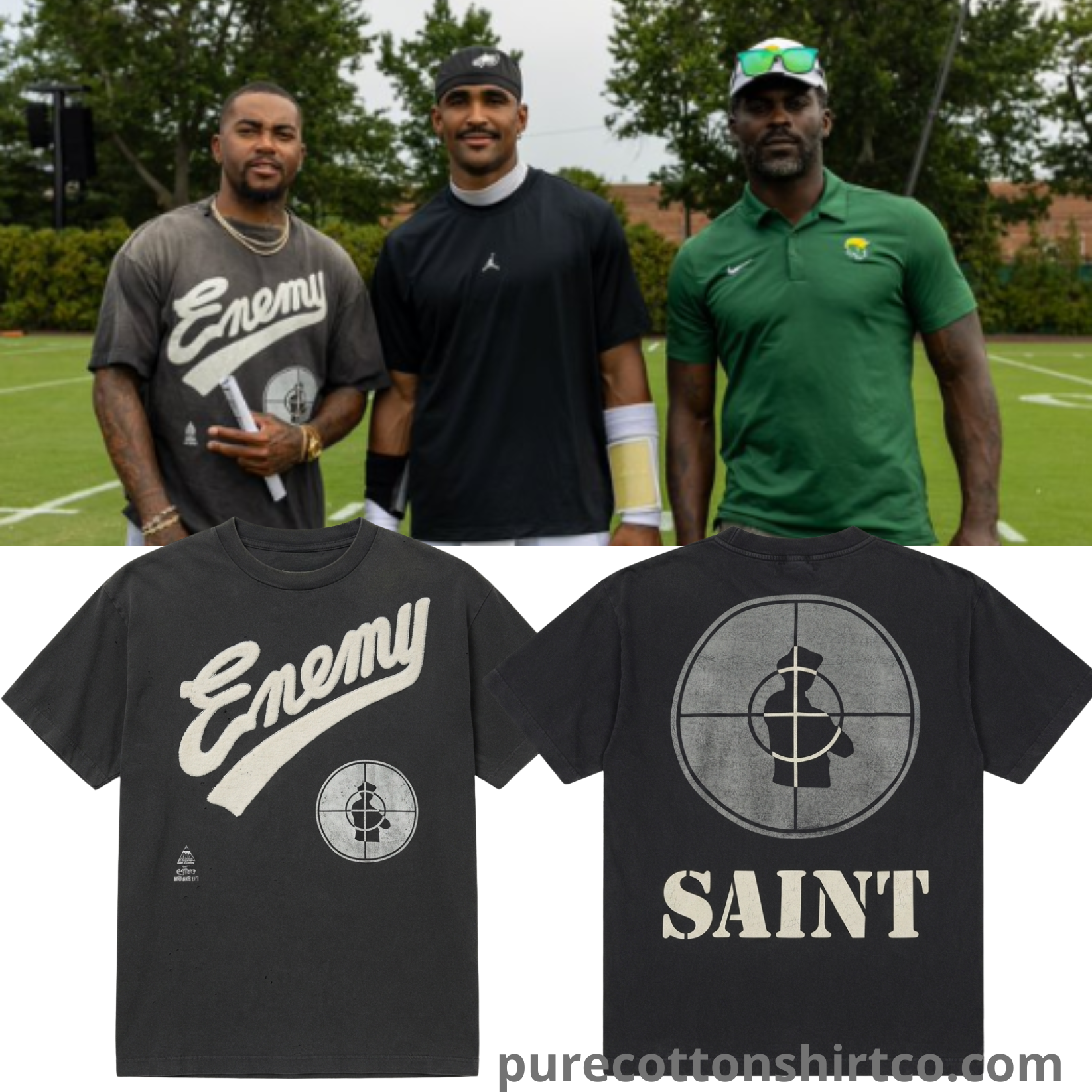 Philadelphia Eagles DeSean Jackson SAINT MXXXXXX Public Enemy Shirt