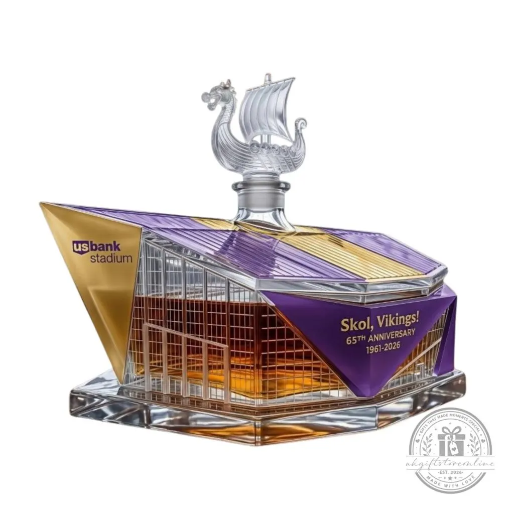 Skol Vikings 65th Anniversary Usbank Stadium Whiskey Bottle Skol Vikings 65th Anniversary Usbank Stadium Whiskey Bottle